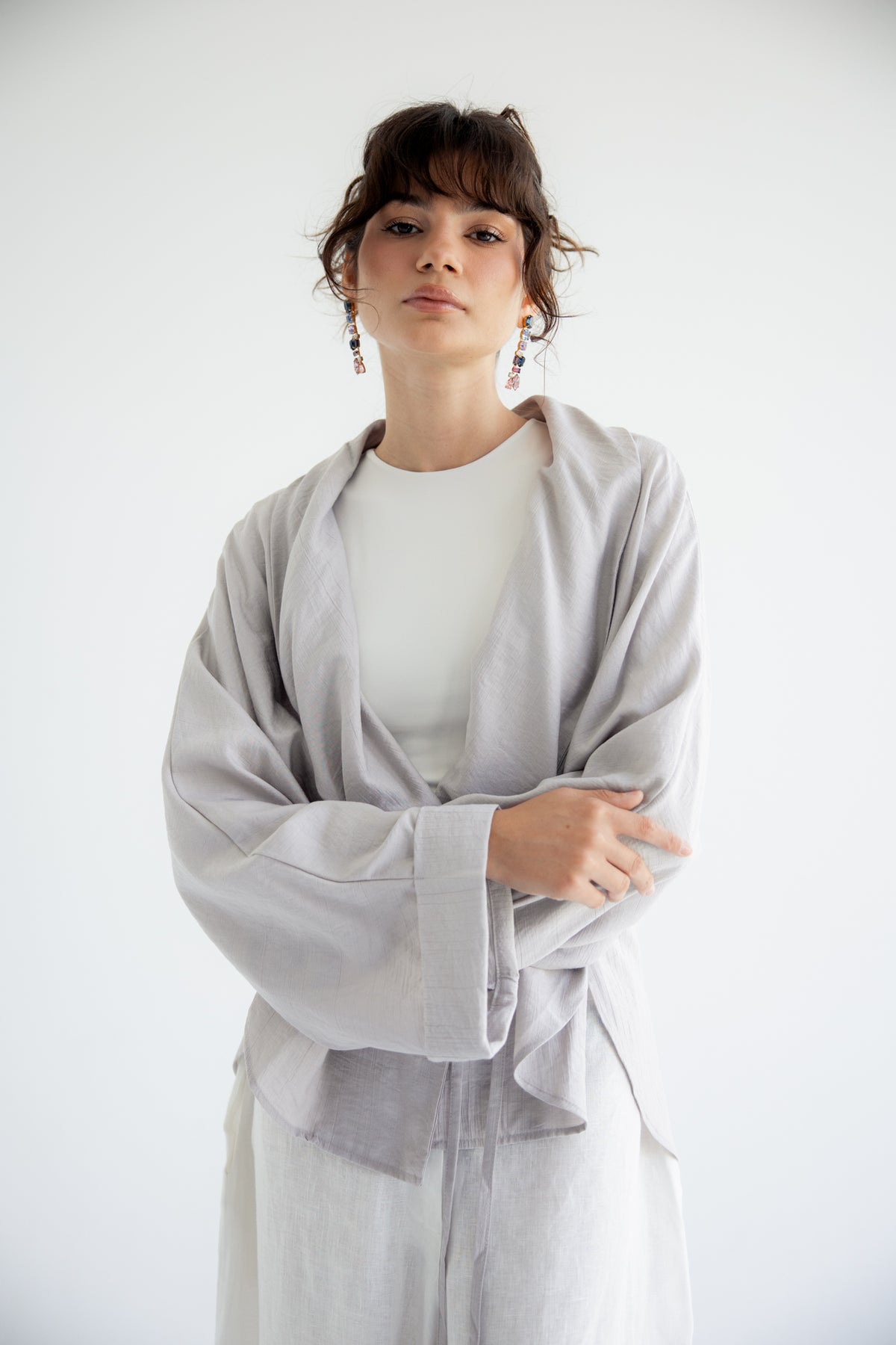 Daisy Field Cardigan - Grey