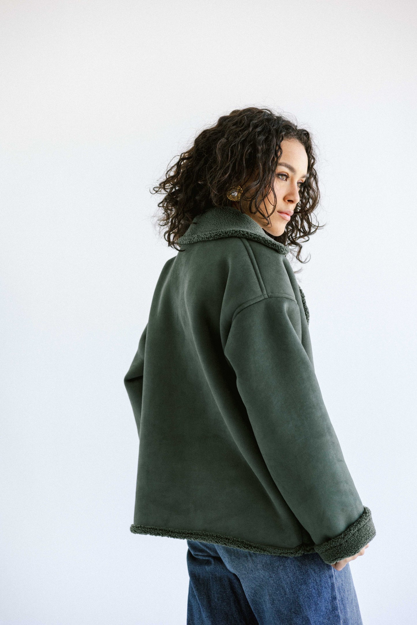 Warmth Shearling Jacket - Green