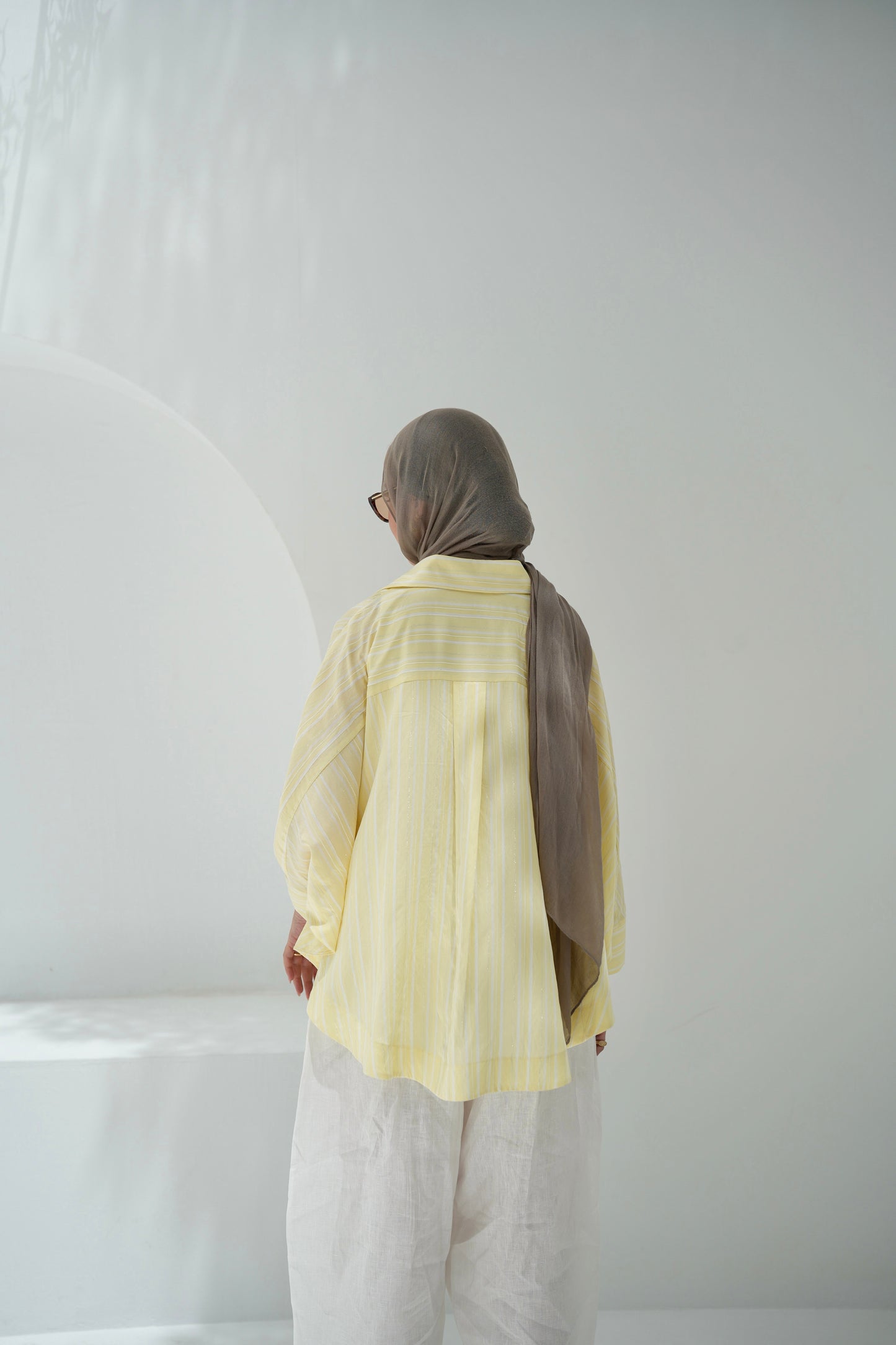 Over The Rainbow Striped Shirt - Yellow