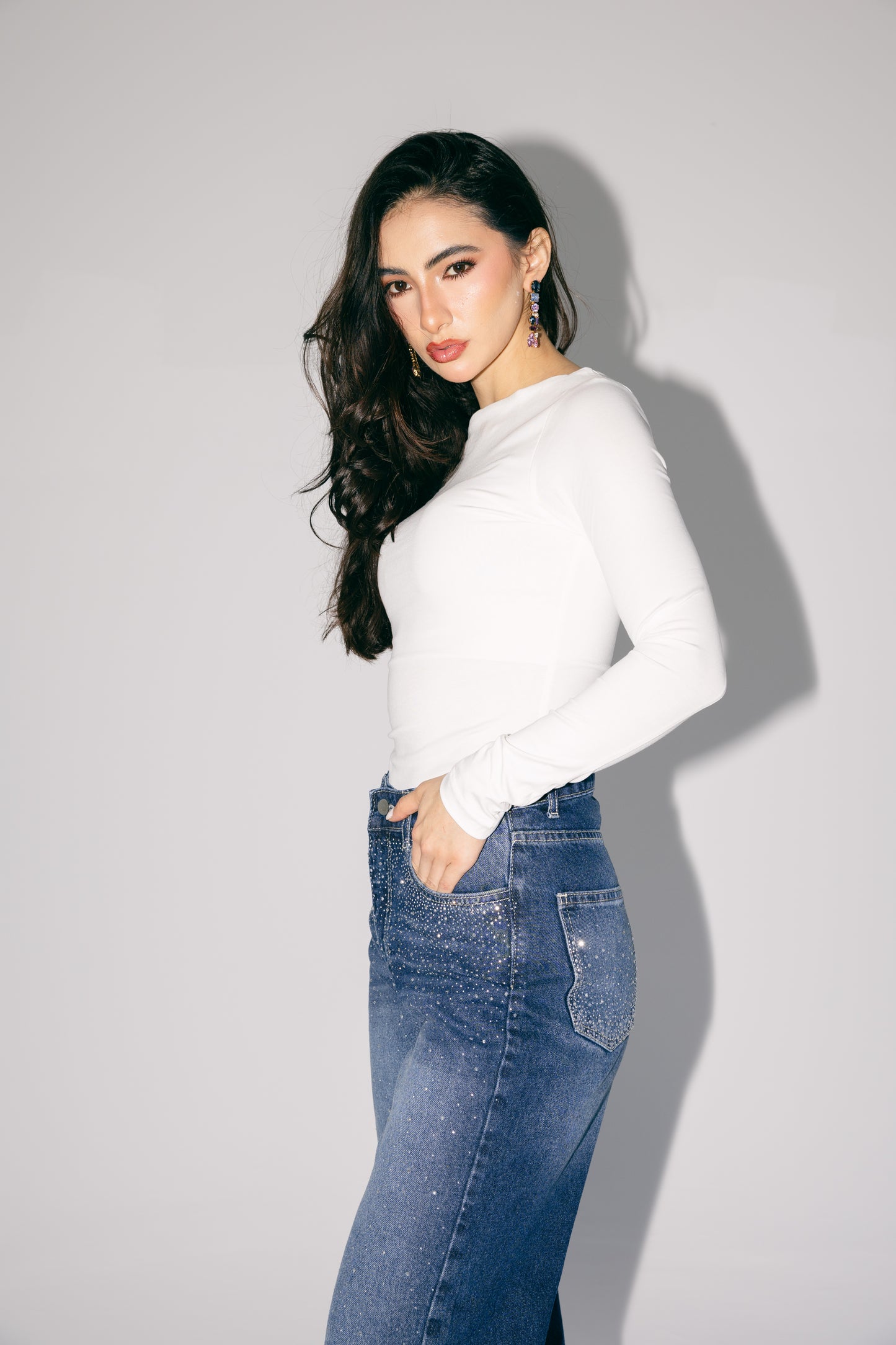Dazzler Denim Pants - Dark Blue
