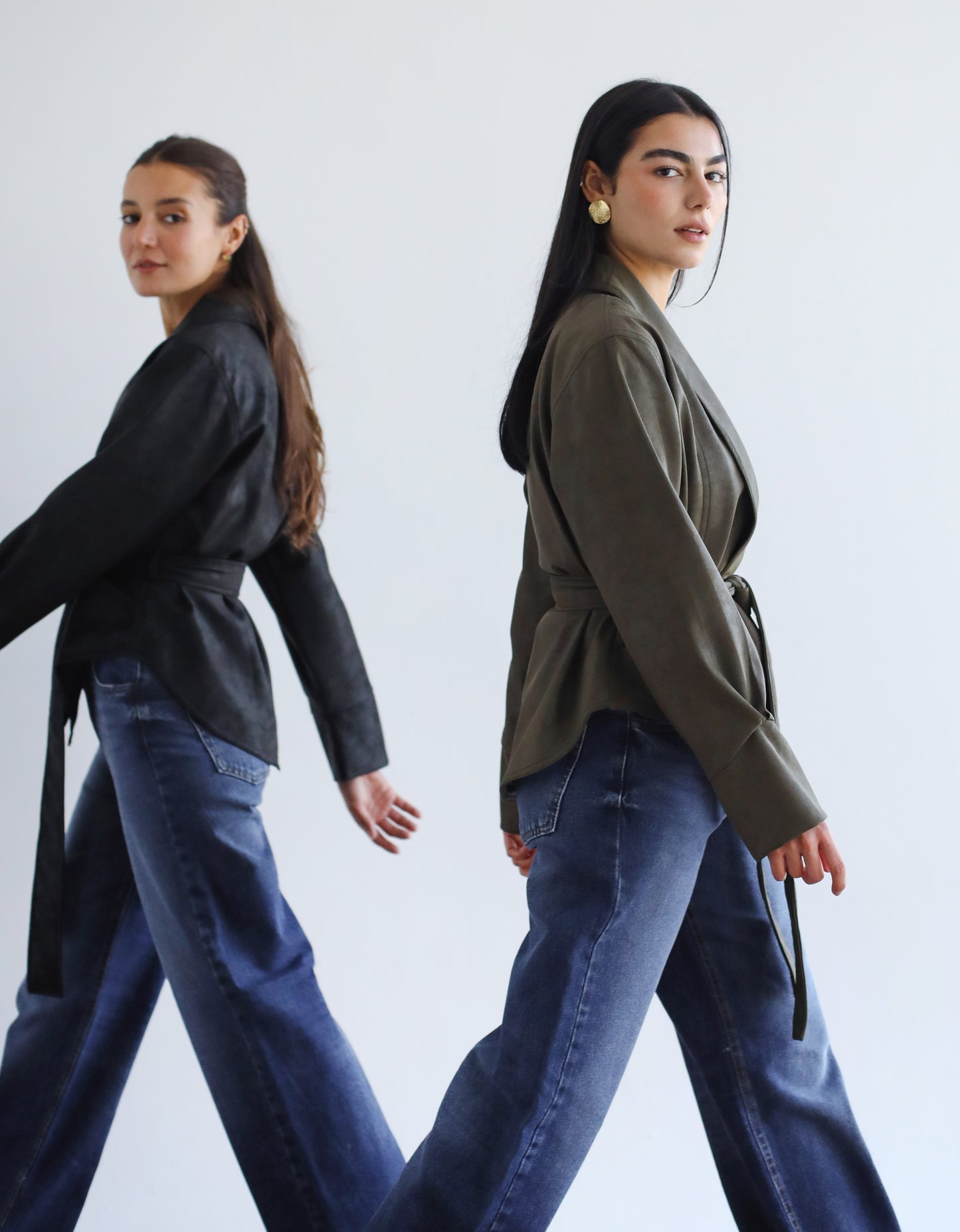 Risk Taker Leather Jacket - Olive