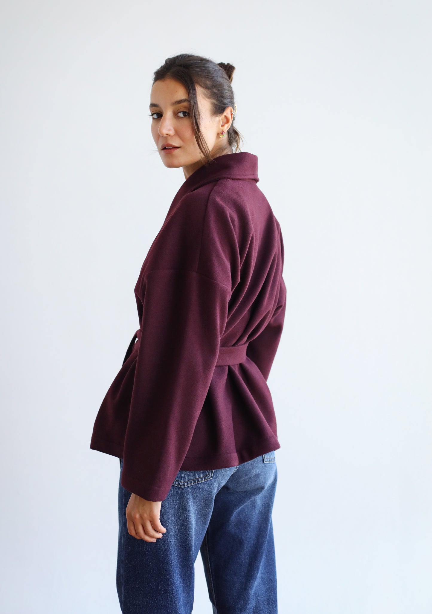 Autumn Joy Jacket - Burgundy