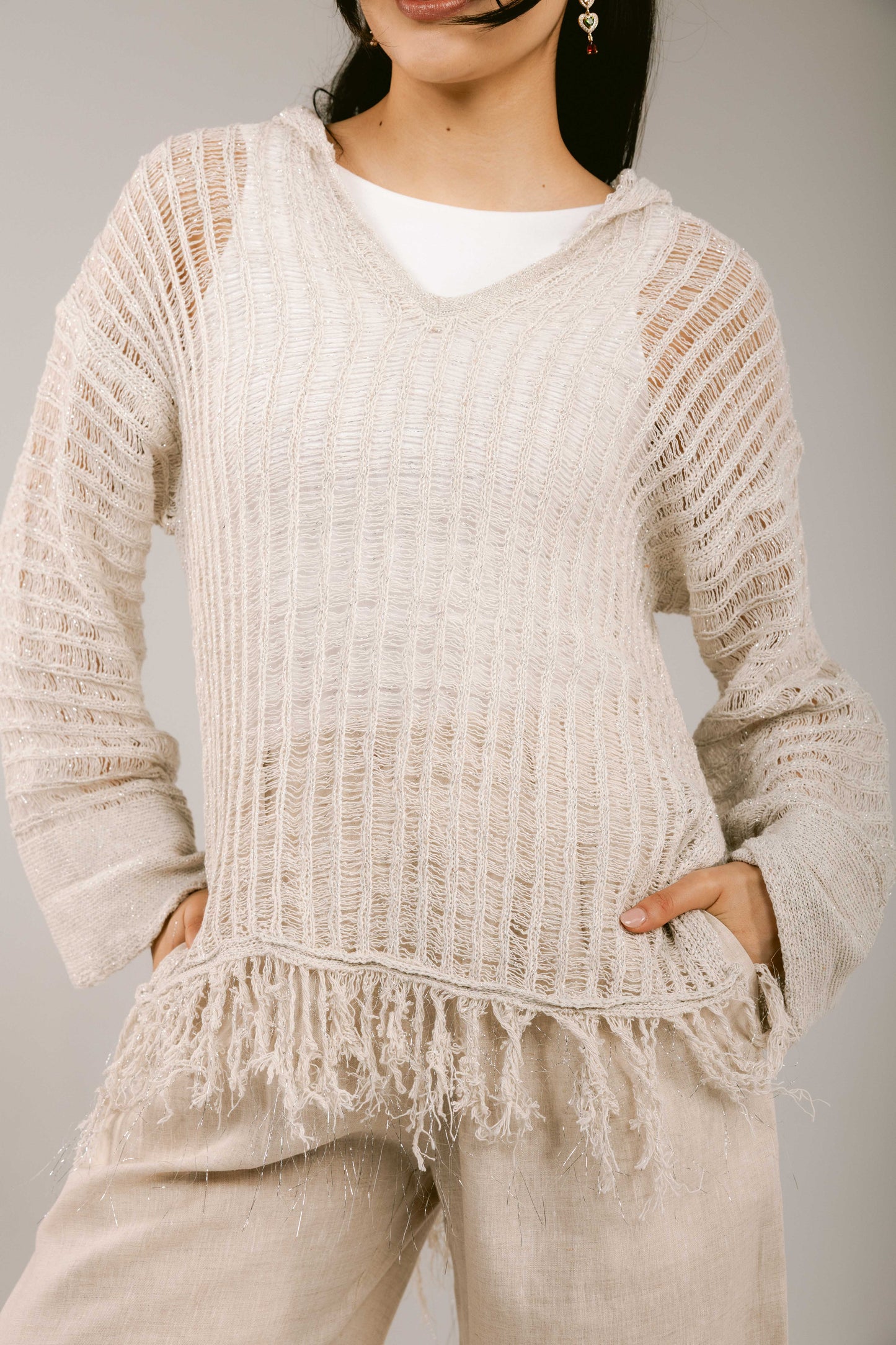 By The Beach Crochet Top - Off-White