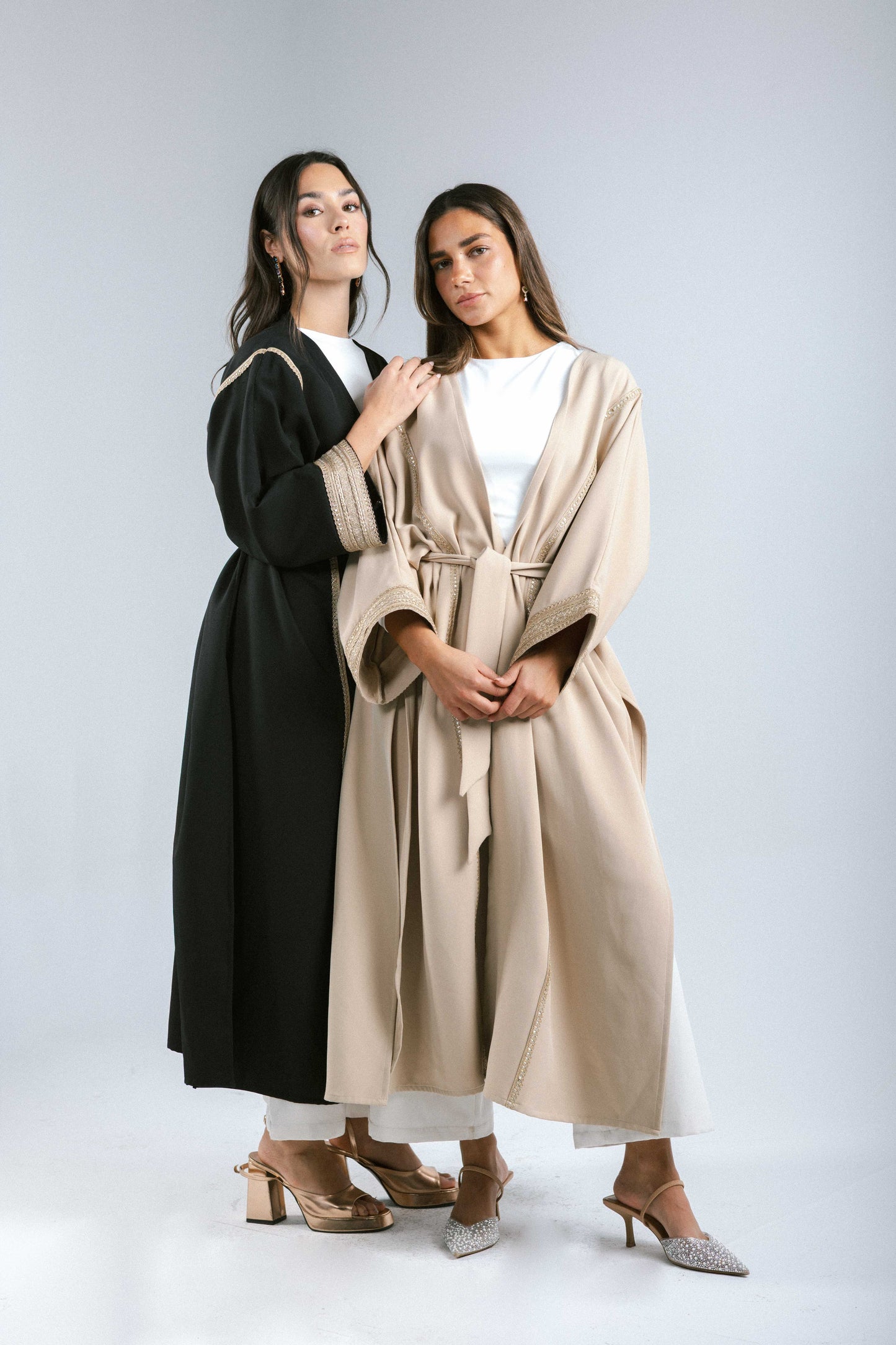 Golden Girl Kaftan in Black