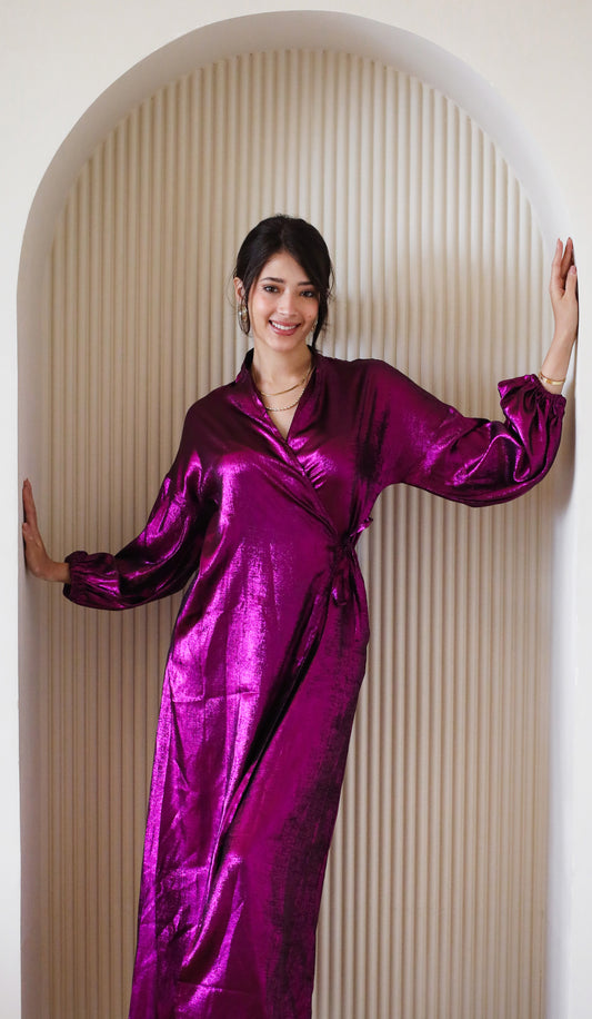 Wrapped in Love Dress - Fuschia