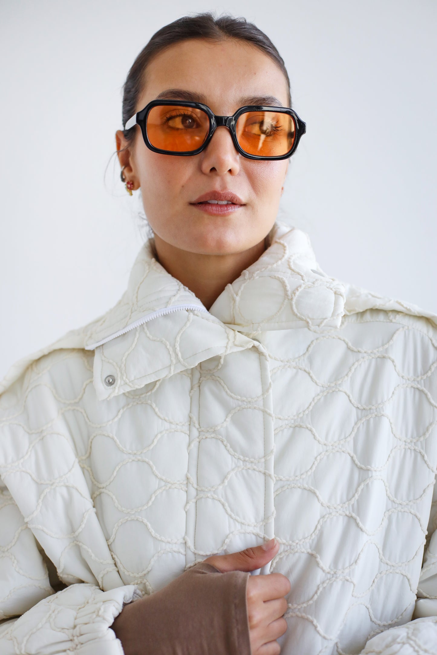 Around The World Bomber Jacket - Ivory