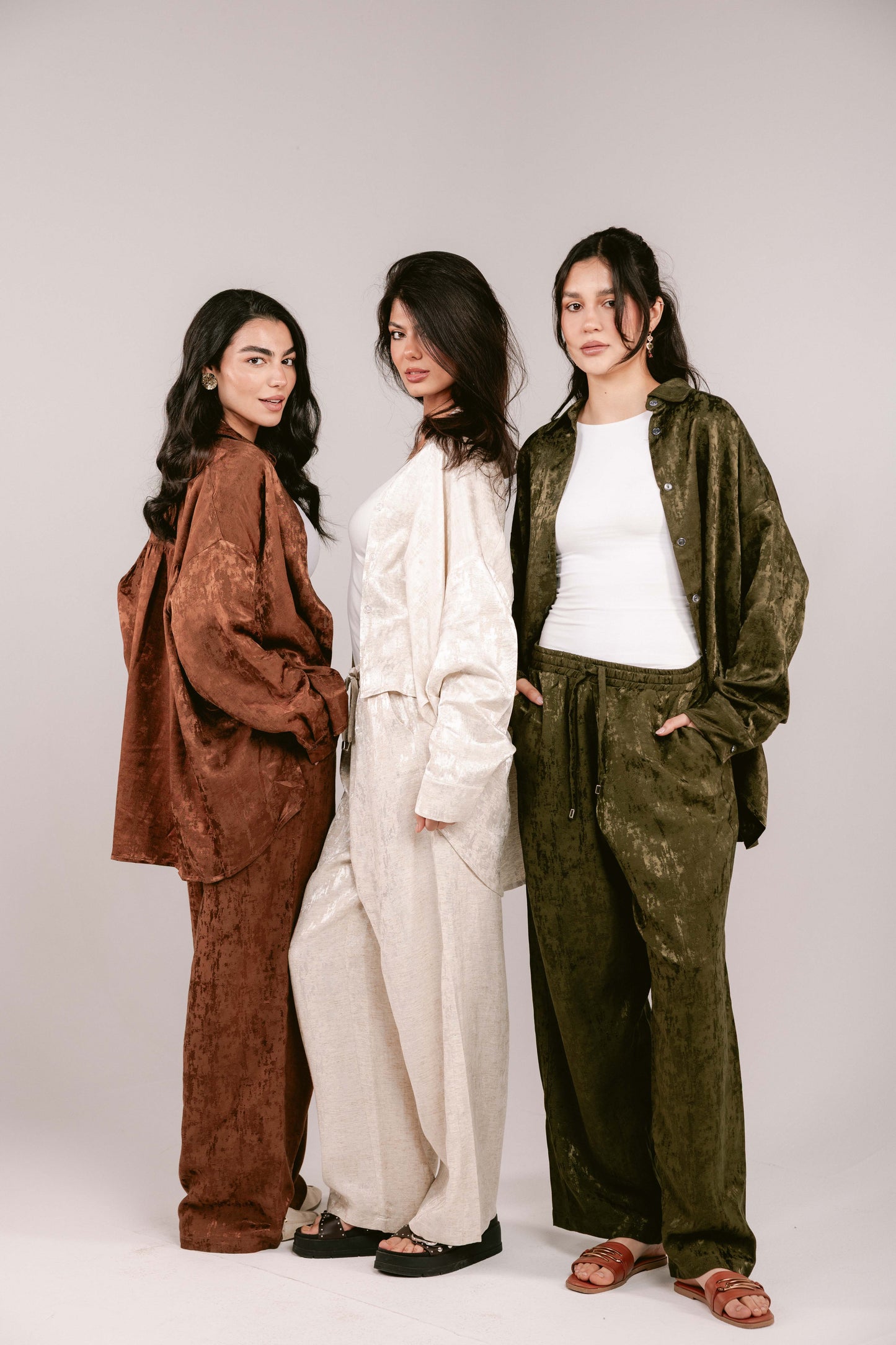 Spring Fever Linen Set - Olive