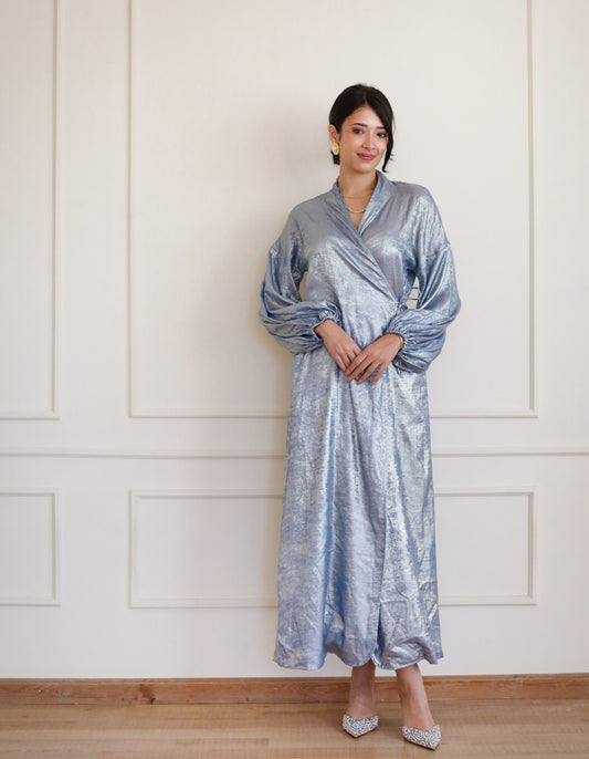 Wrapped in Love Dress - Baby Blue