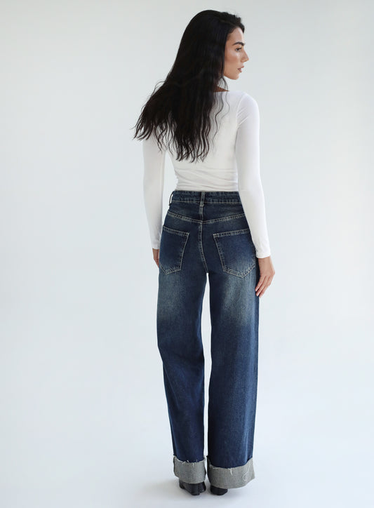 Lucky in Love Denim Pants - Blue