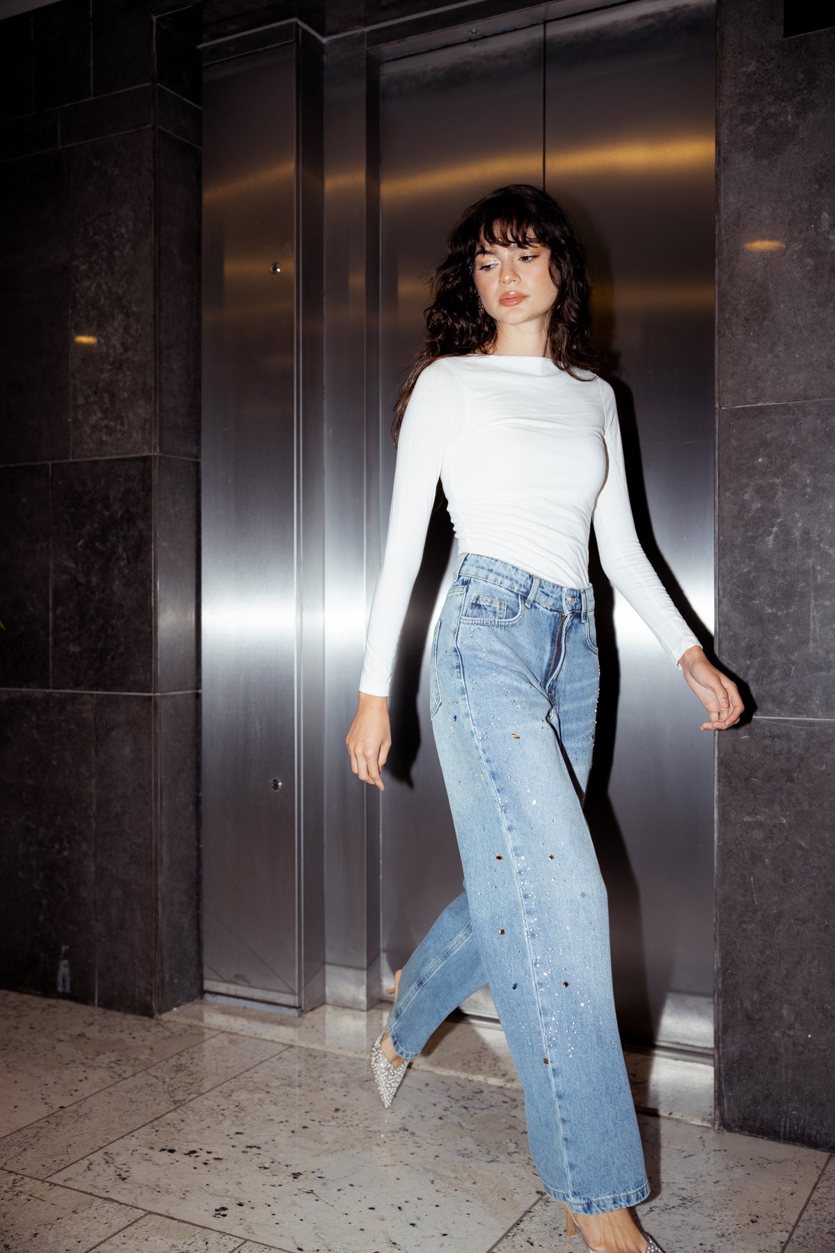 Loved You First Denim Pants in Blue