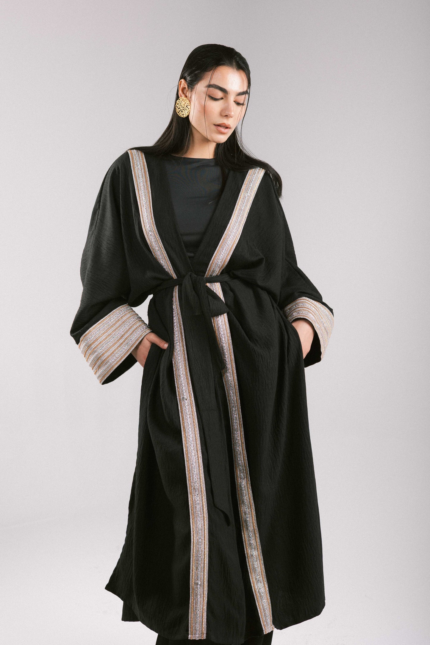 Moroccan Kaftan in Black