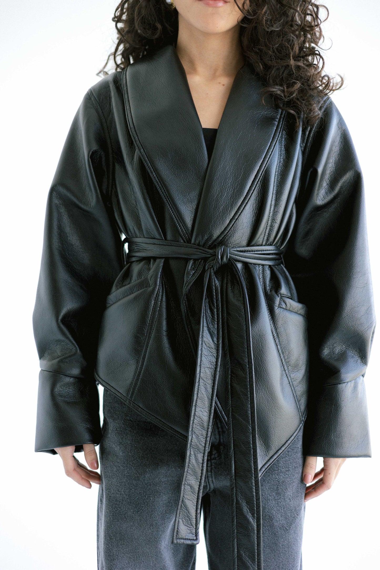 Risk Taker Leather Jacket - Black