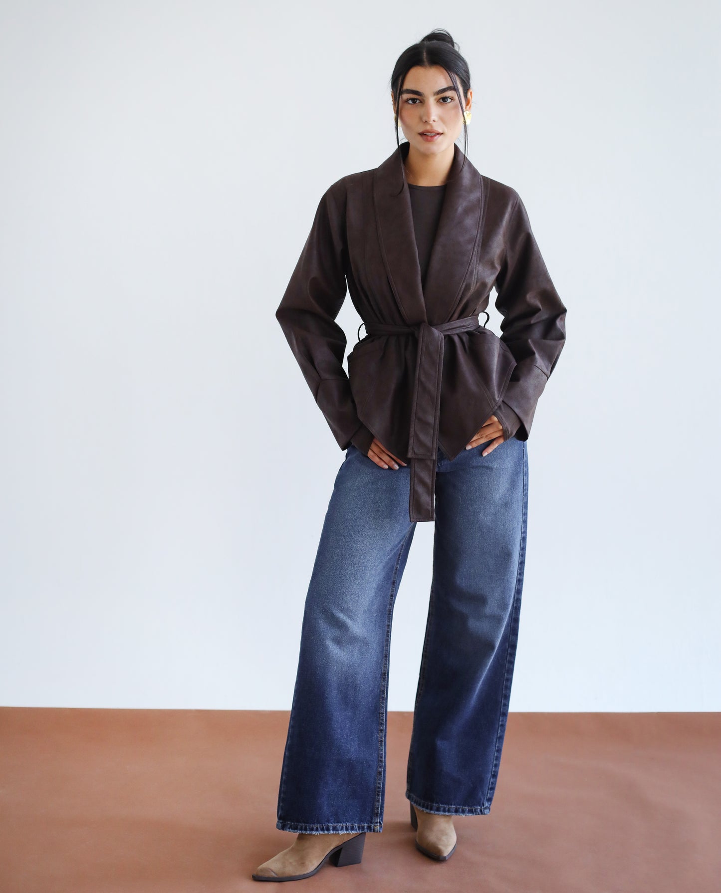 Risk Taker Leather Jacket - Brown