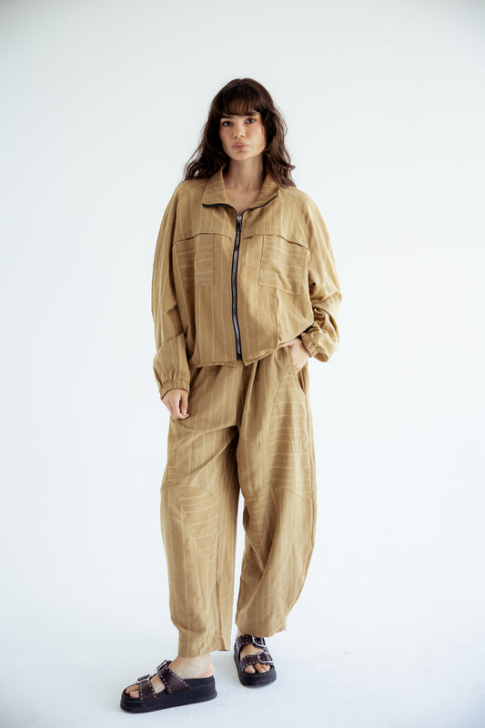 Now or Never Striped Set - Mustard