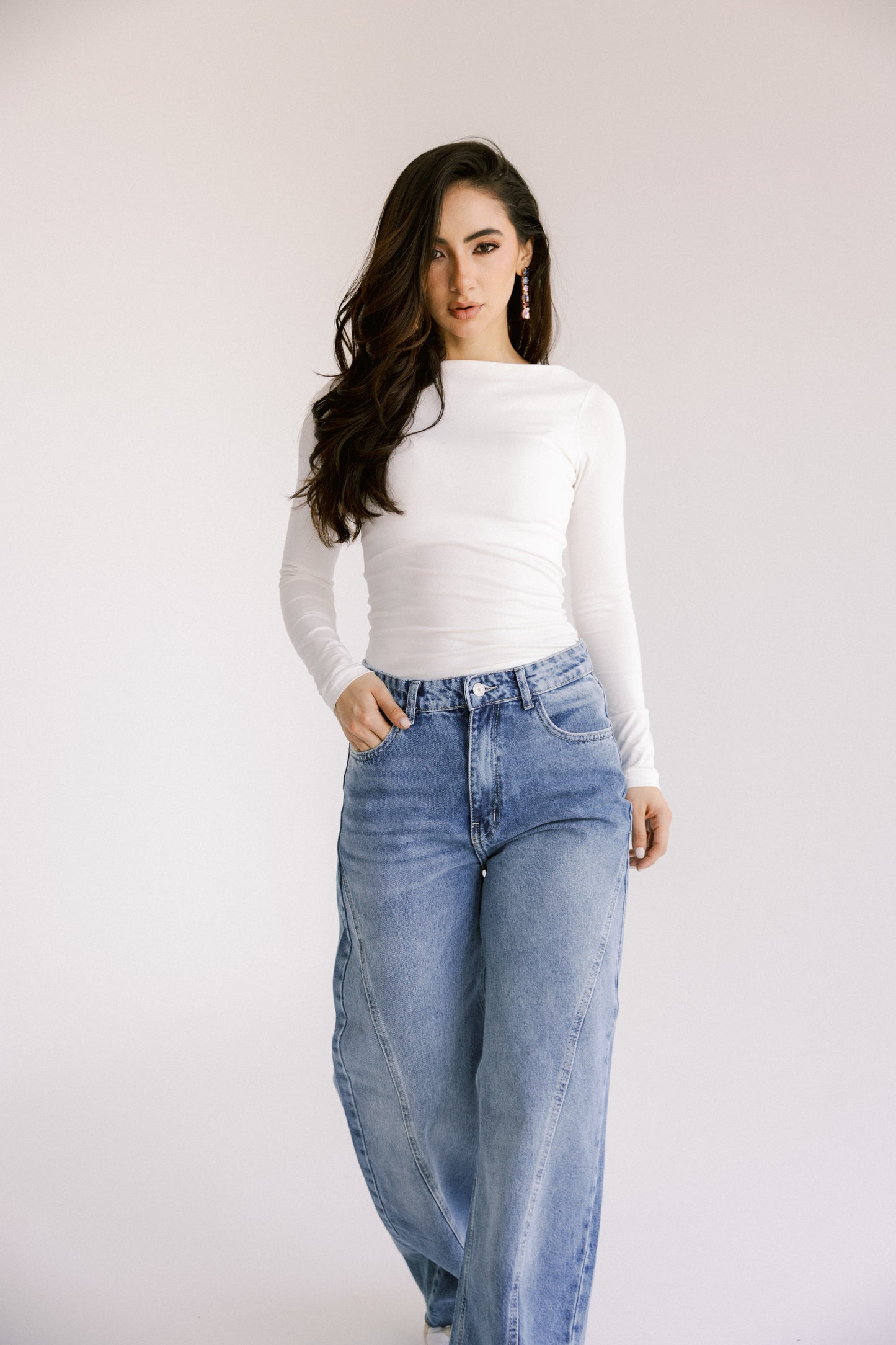 Cool Girl Denim Pants - Light Blue