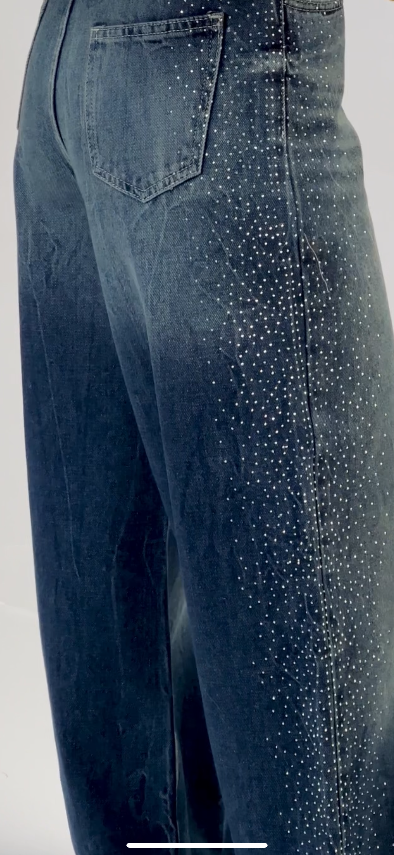 Stargazer Denim Pants in Dark Blue