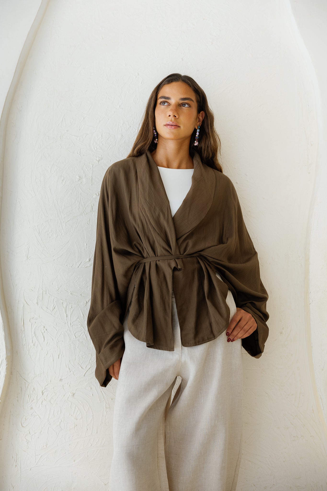 Daisy Field Cardigan - Brown