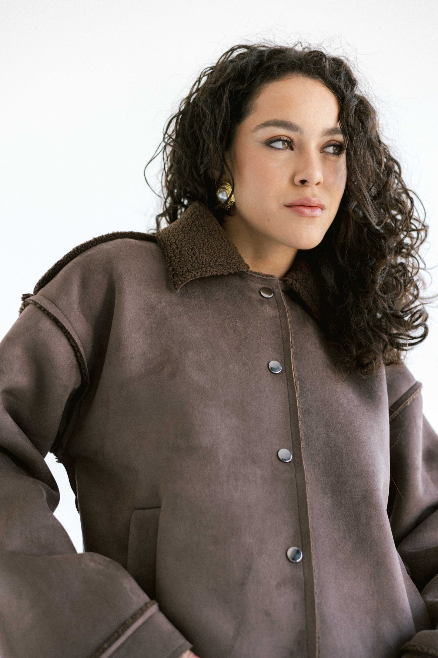 Explorer Cropped Jacket - Brown