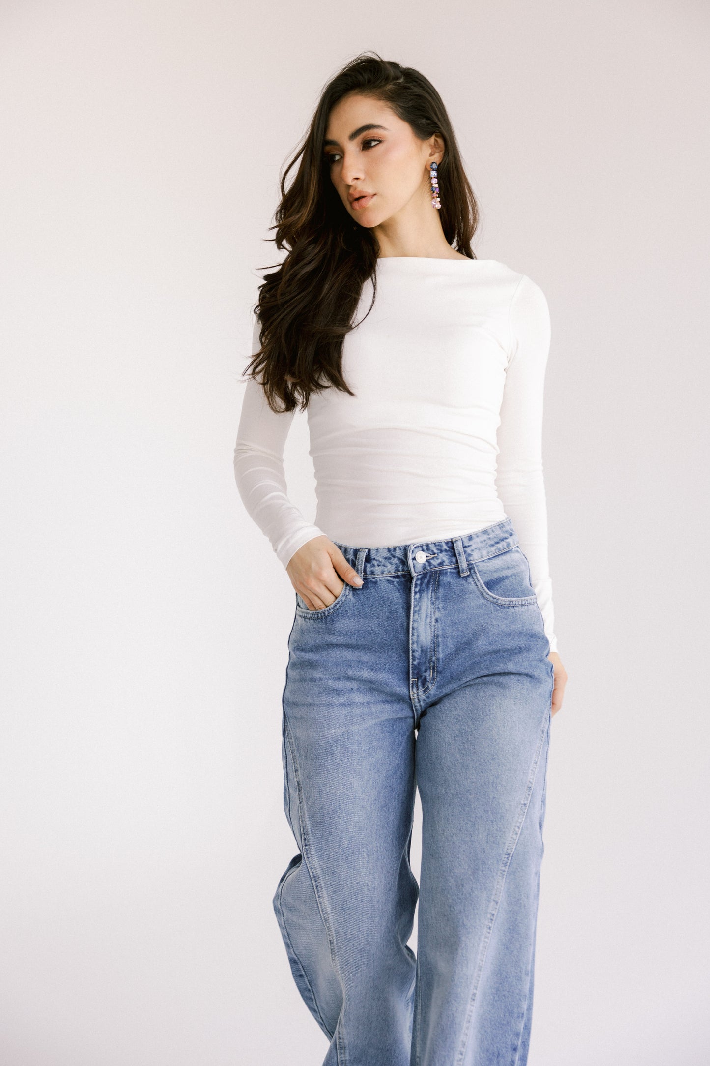 Cool Girl Denim Pants - Light Blue