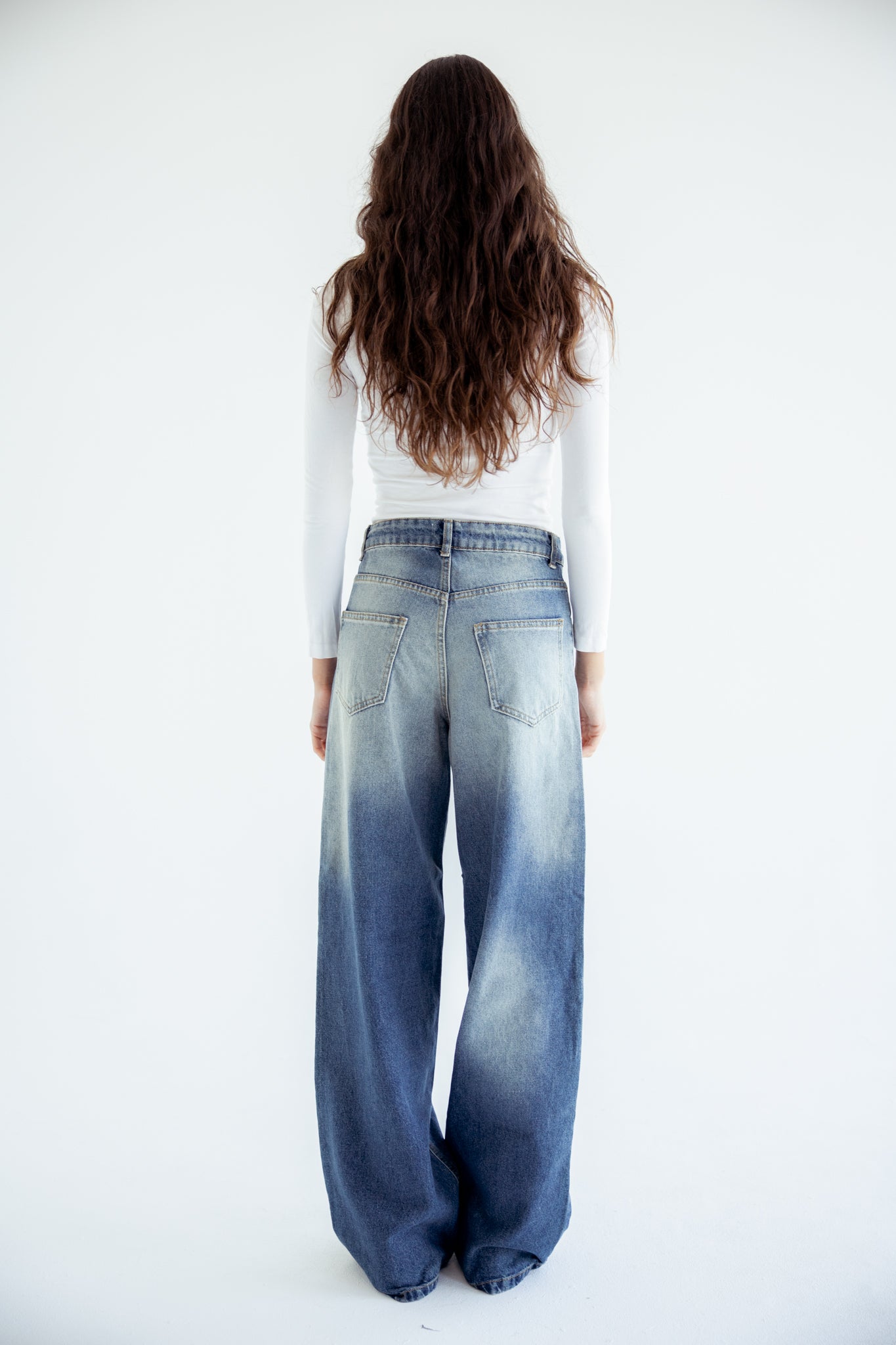 Standout Denim Pants in Washed Blue