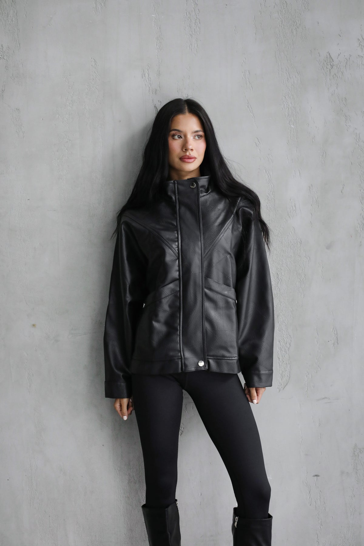 Game Changer Leather Jacket - Black