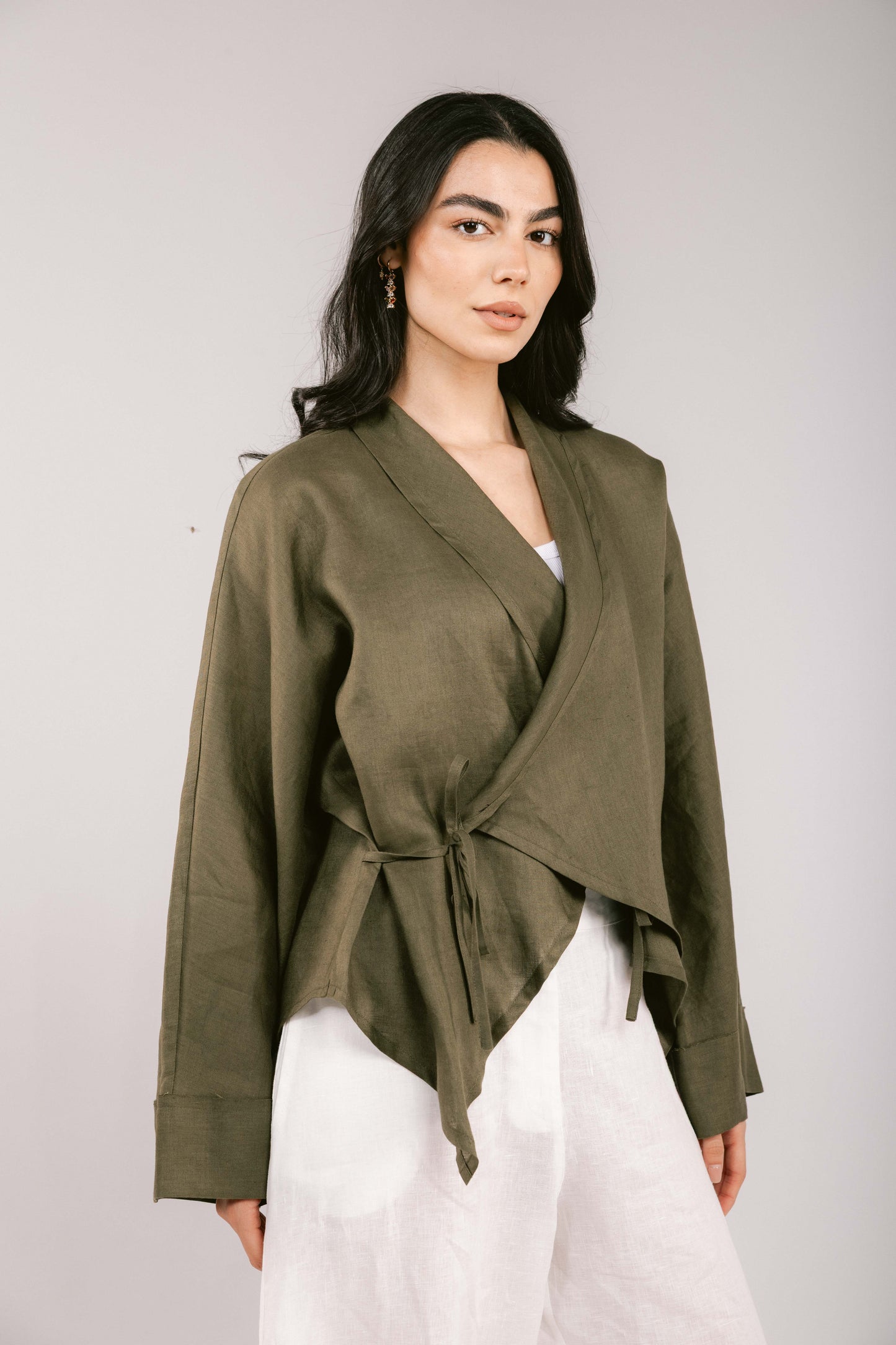 Such A Dreamy Linen Top - Olive