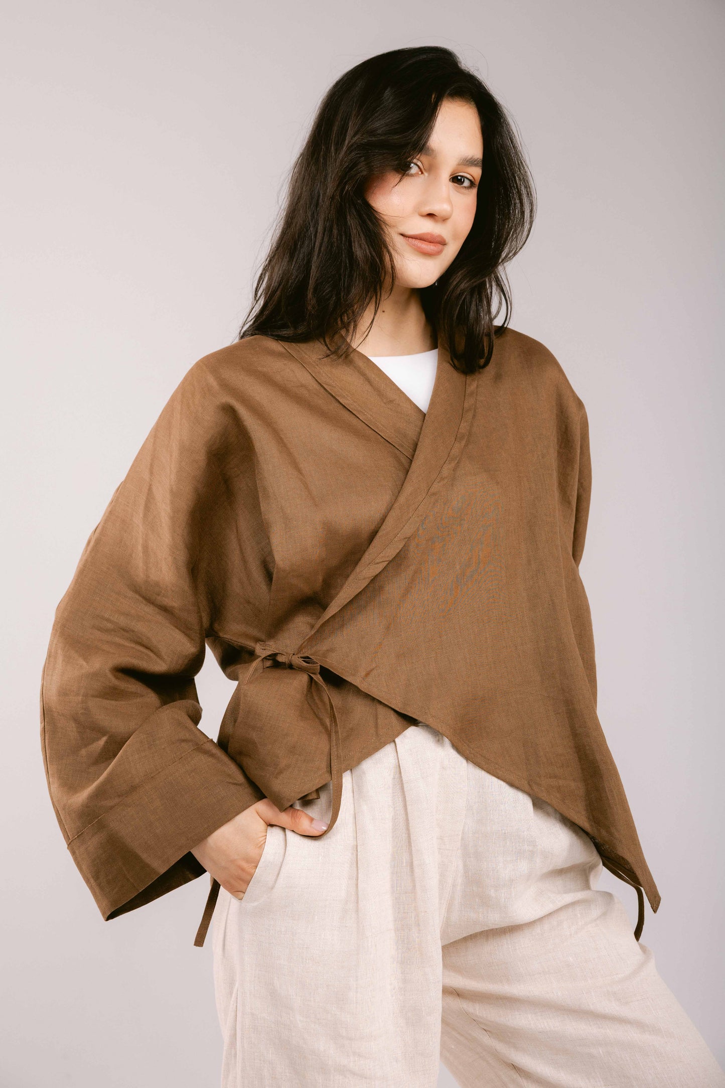 Such A Dreamy Linen Top - Camel