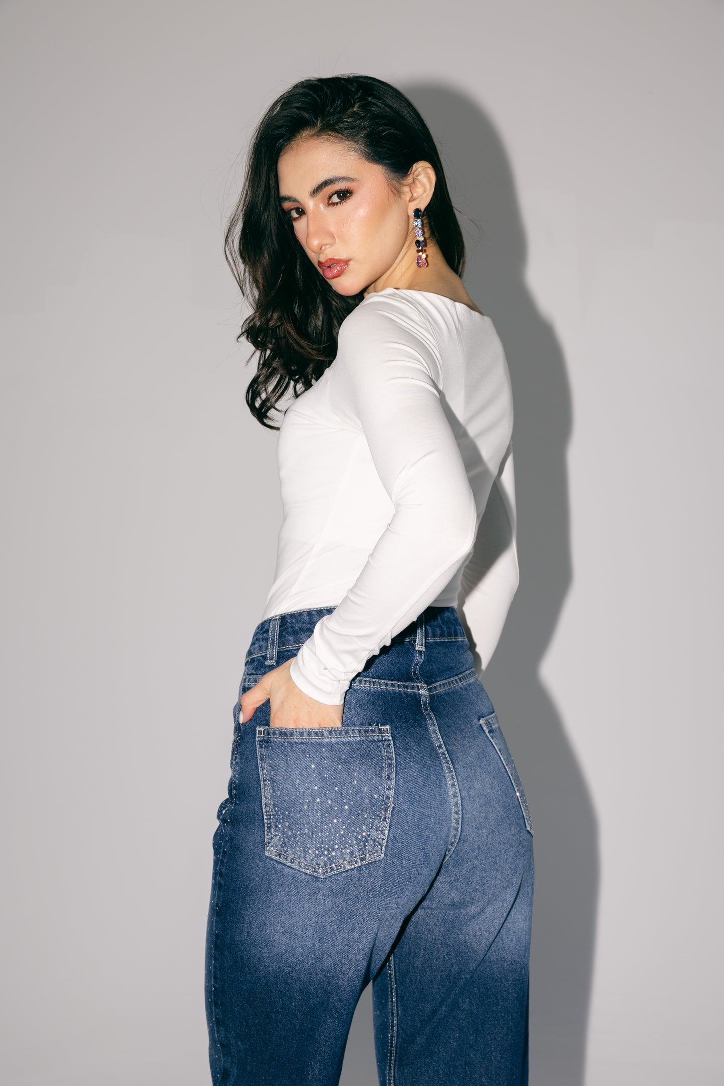 Dazzler Denim Pants - Dark Blue