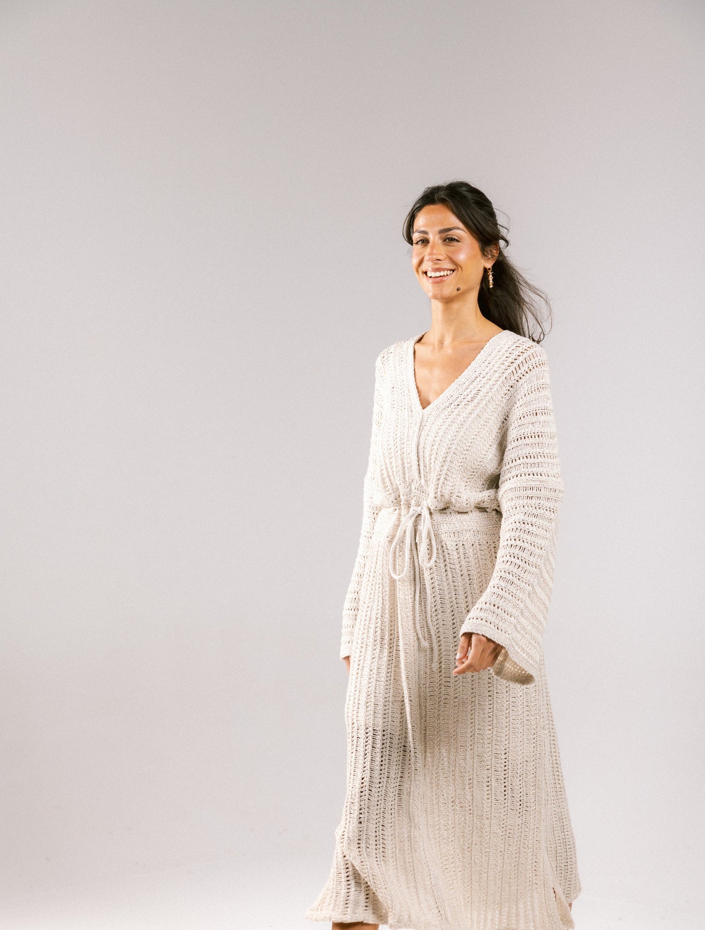 Sunbeam Crochet Coverup Dress - Off-White