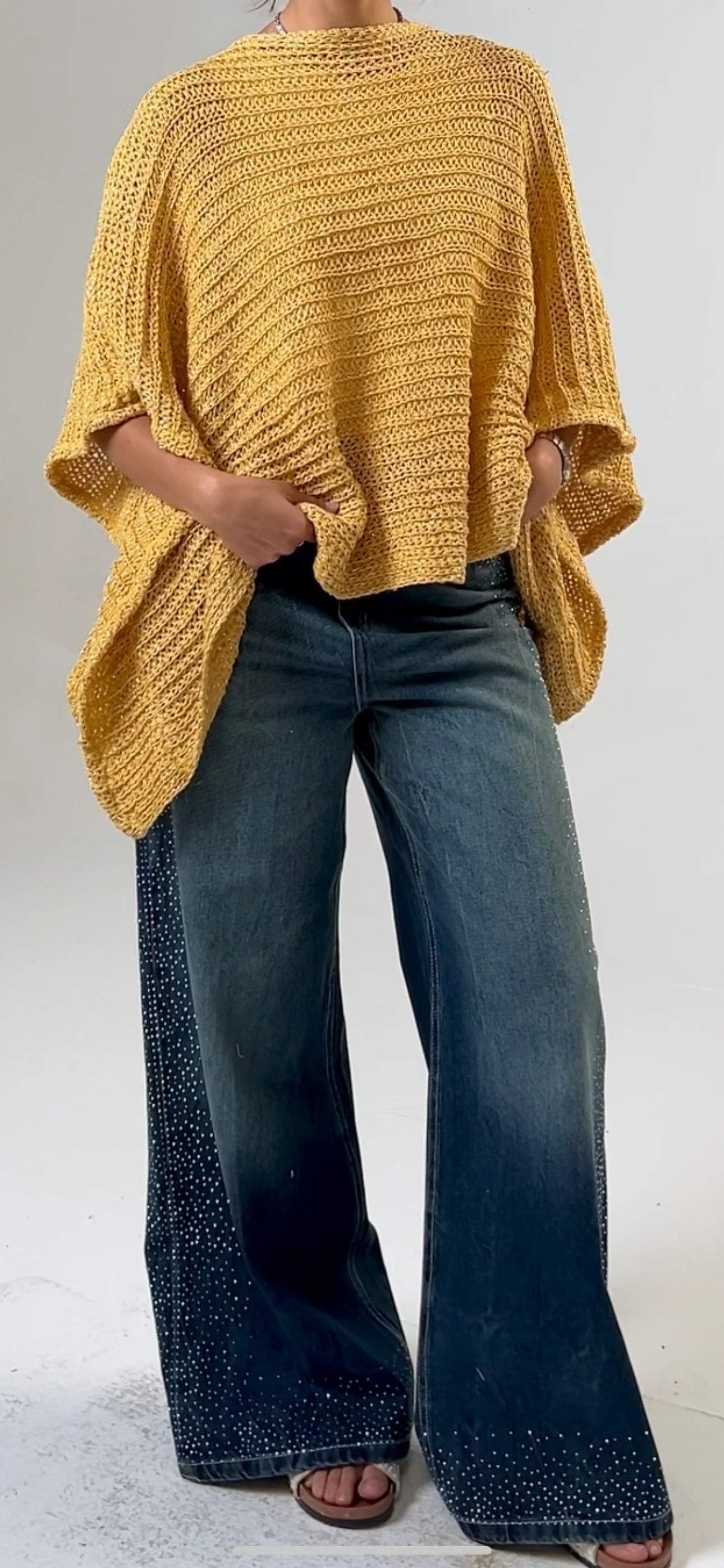 Stargazer Denim Pants in Dark Blue