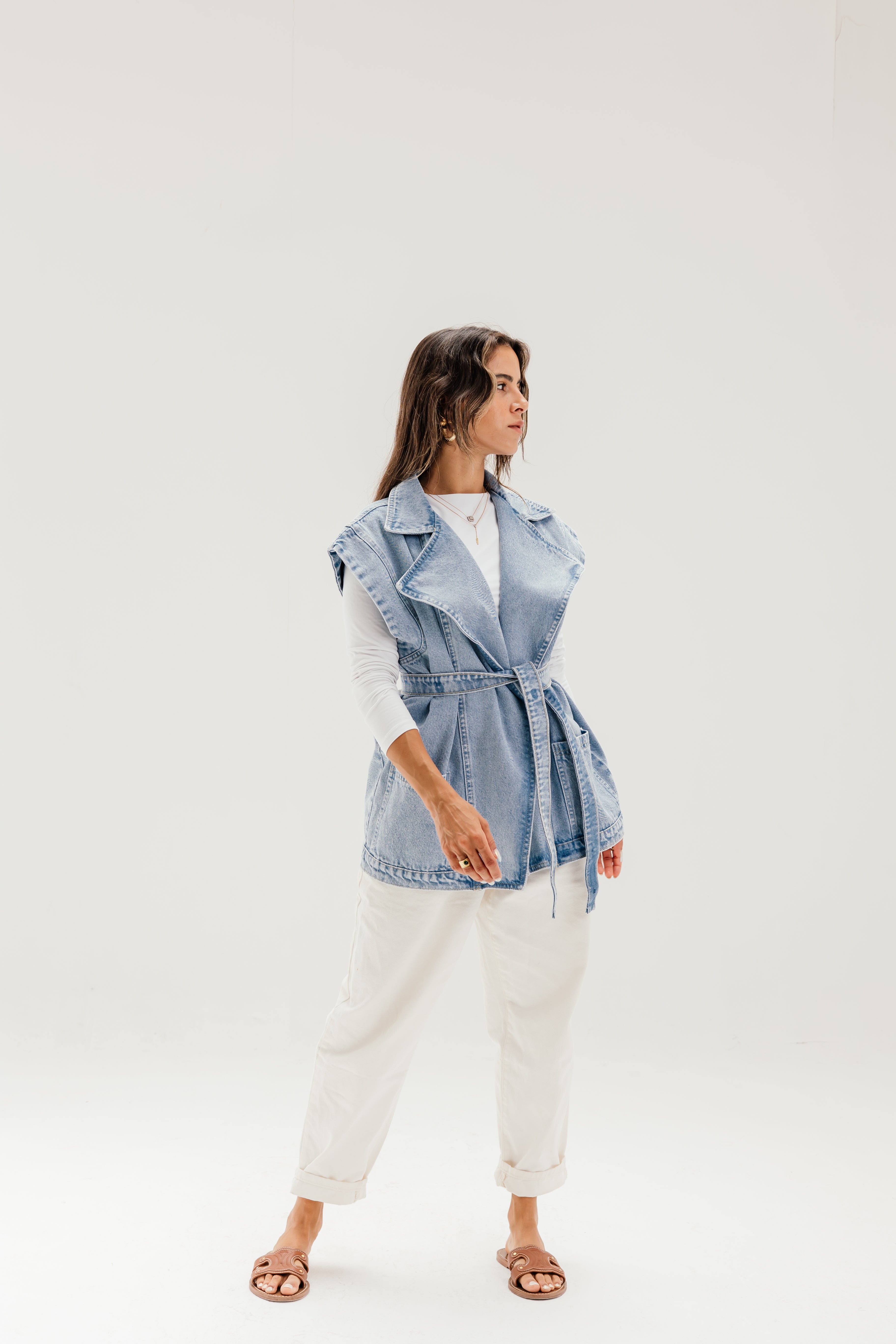 Amalia L S V Neck Pullover Knit Sepia Rose Detail W