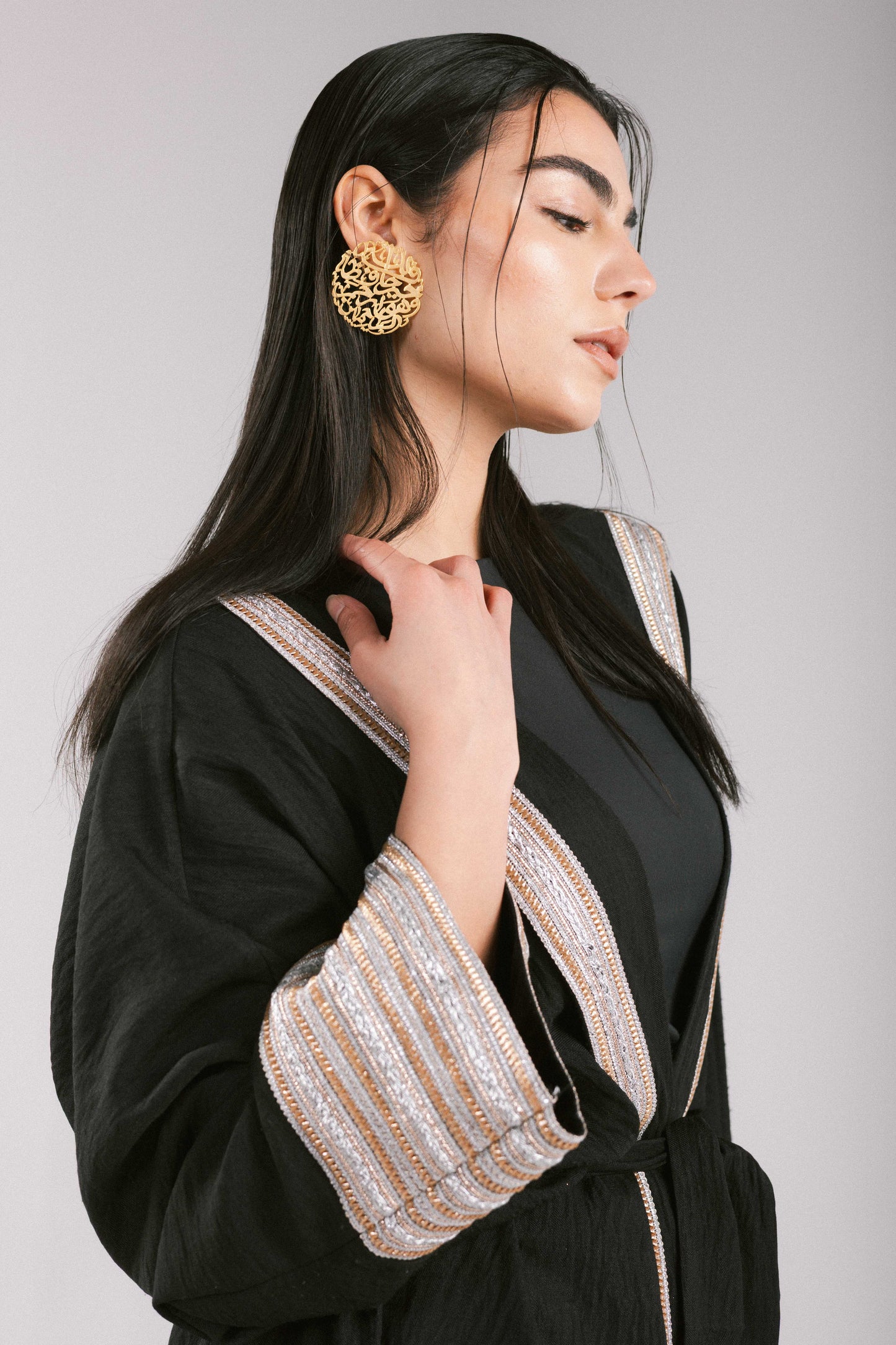 Moroccan Kaftan in Black