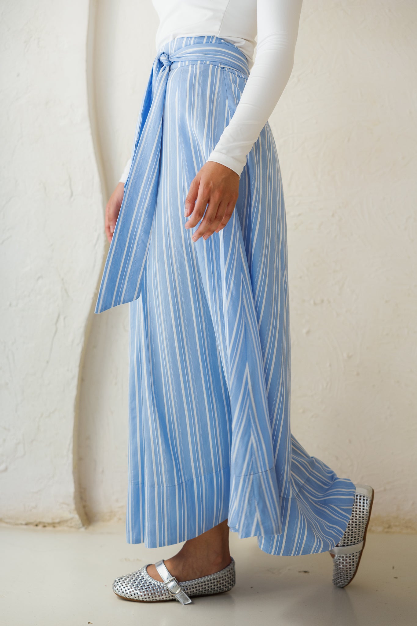 Your Favorite Striped Skirt - Blue