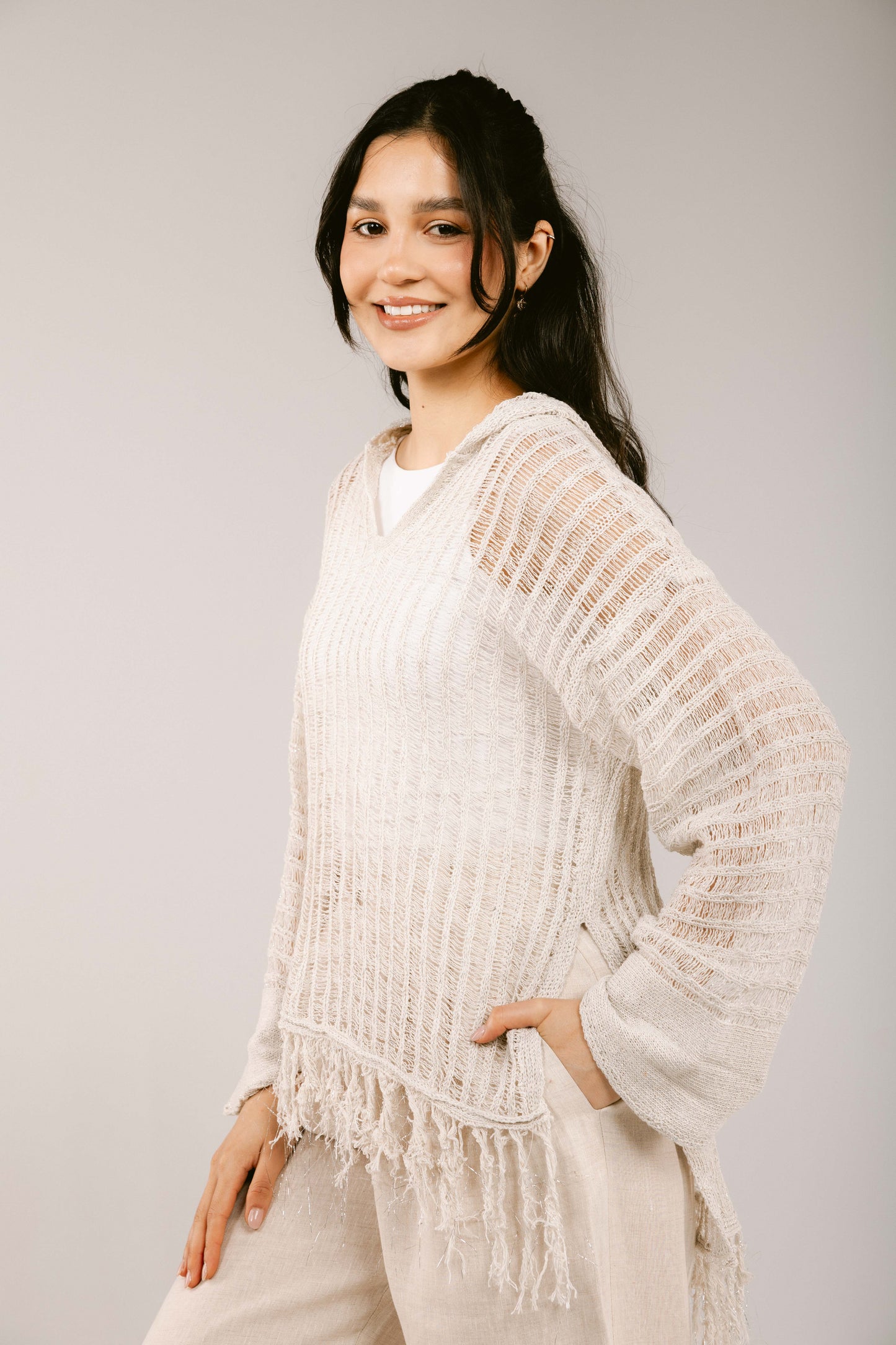 By The Beach Crochet Top - Off-White