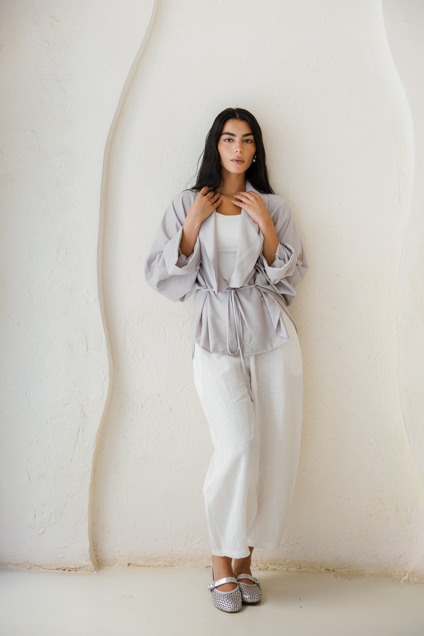Daisy Field Cardigan - Grey