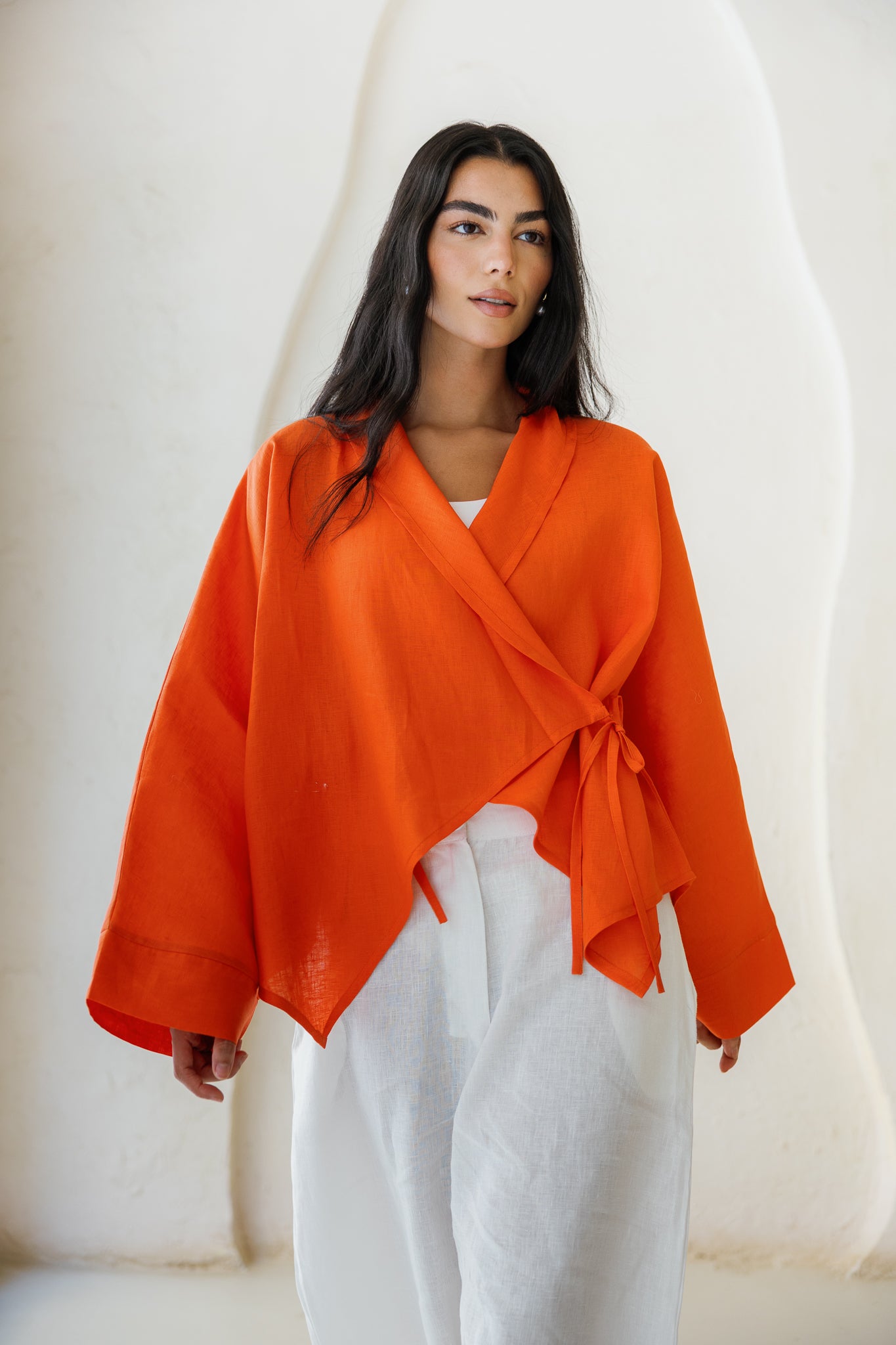 Such A Dreamy Linen Top - Orange