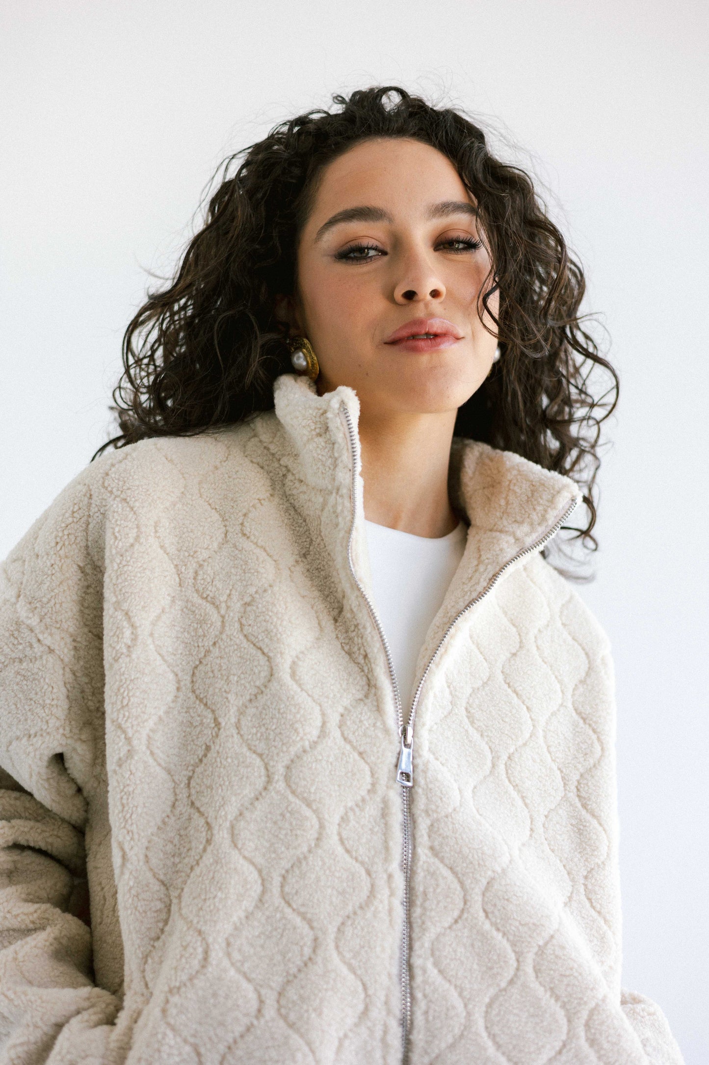 Snug Teddy Jacket - White