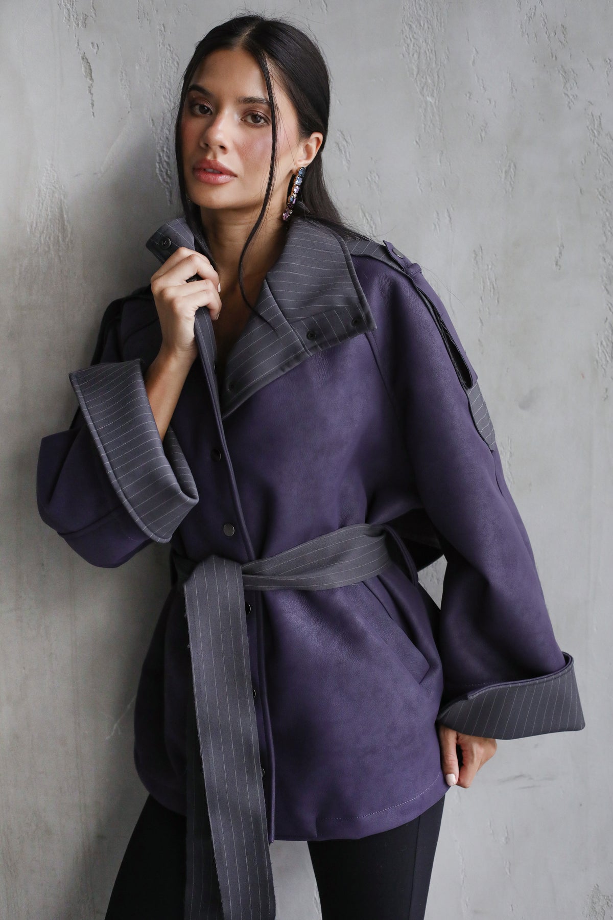 A masterpiece leather jacket - Purple