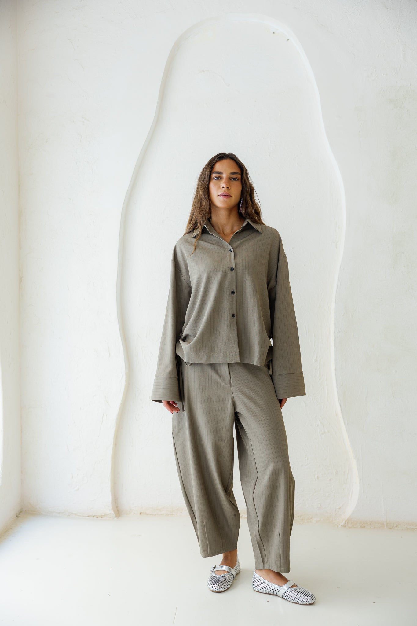 Perfect Tones Striped Set - Olive