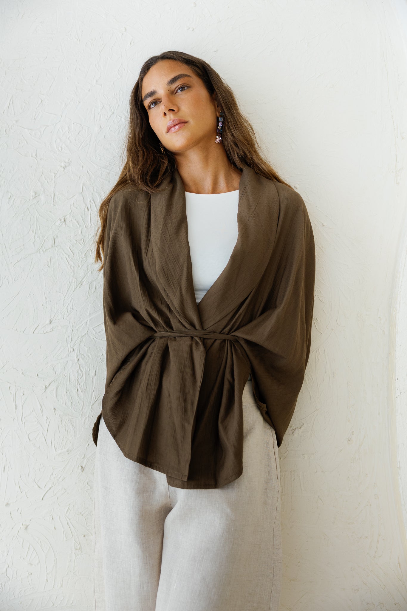 Daisy Field Cardigan - Brown