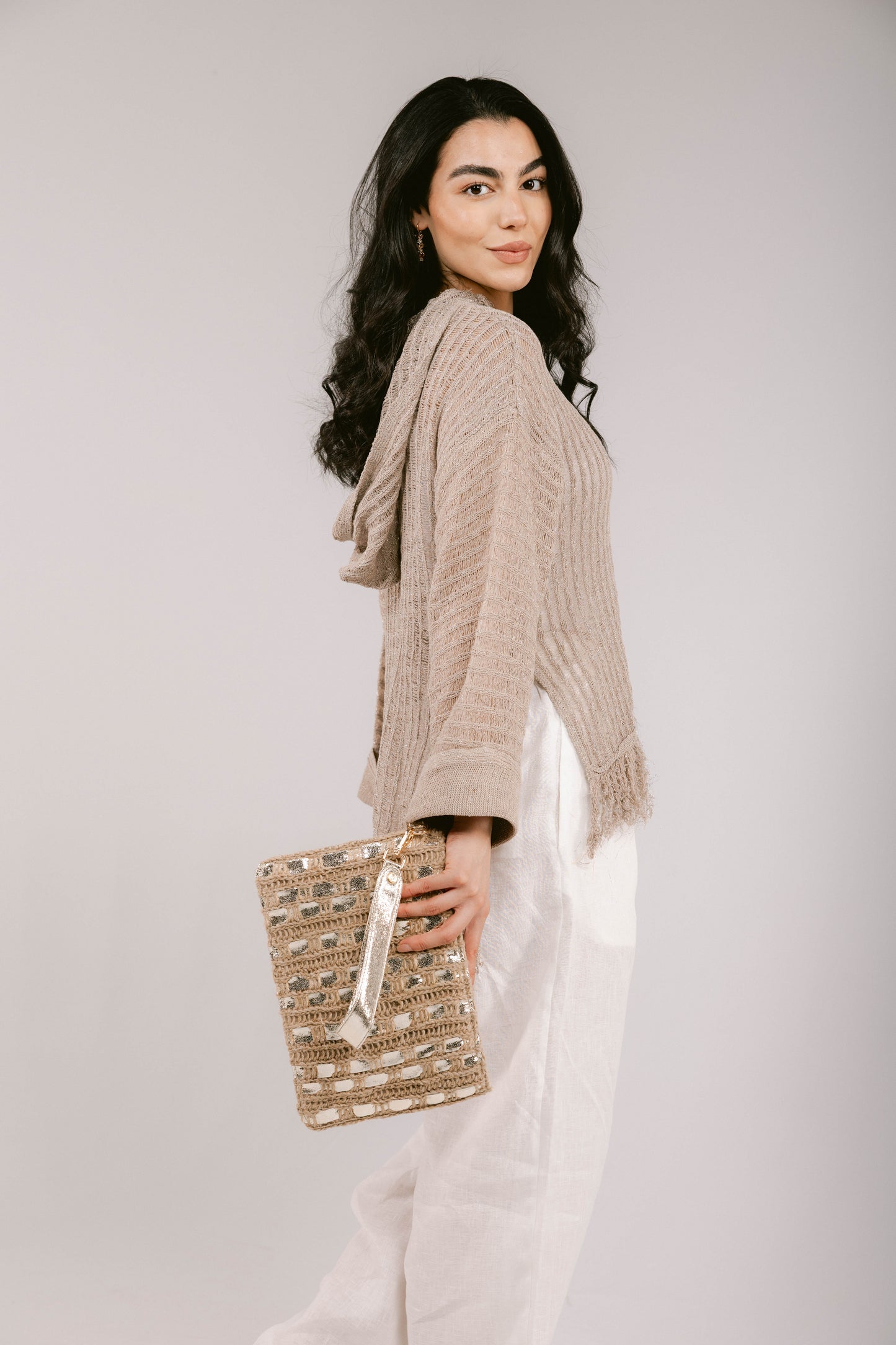 Beach Glow Summer Clutch - Gold