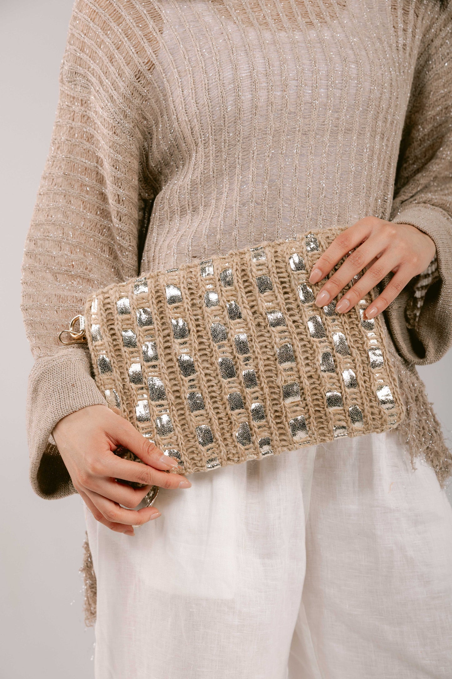 Beach Glow Summer Clutch - Gold