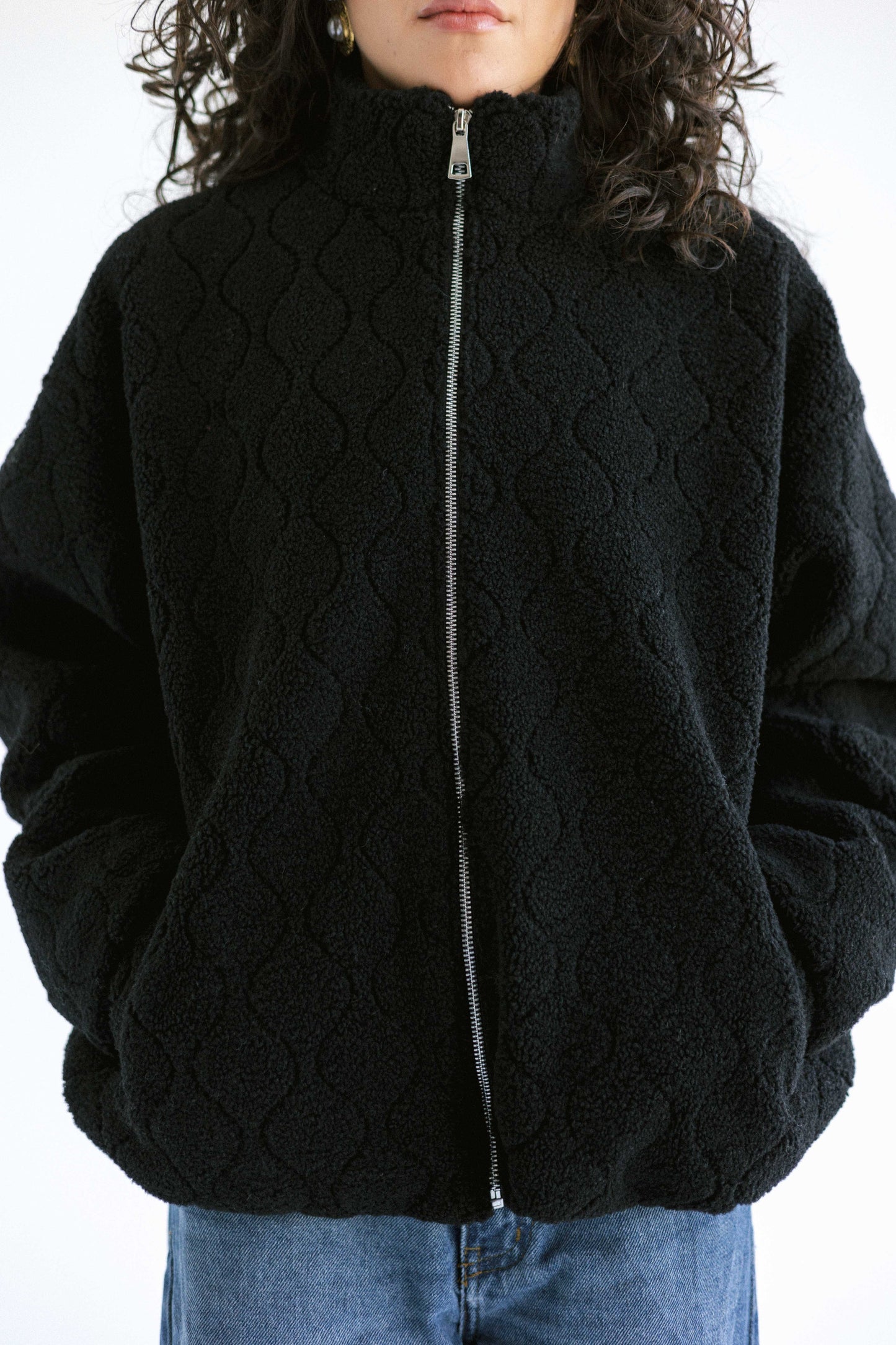 Snug Teddy Jacket - Black