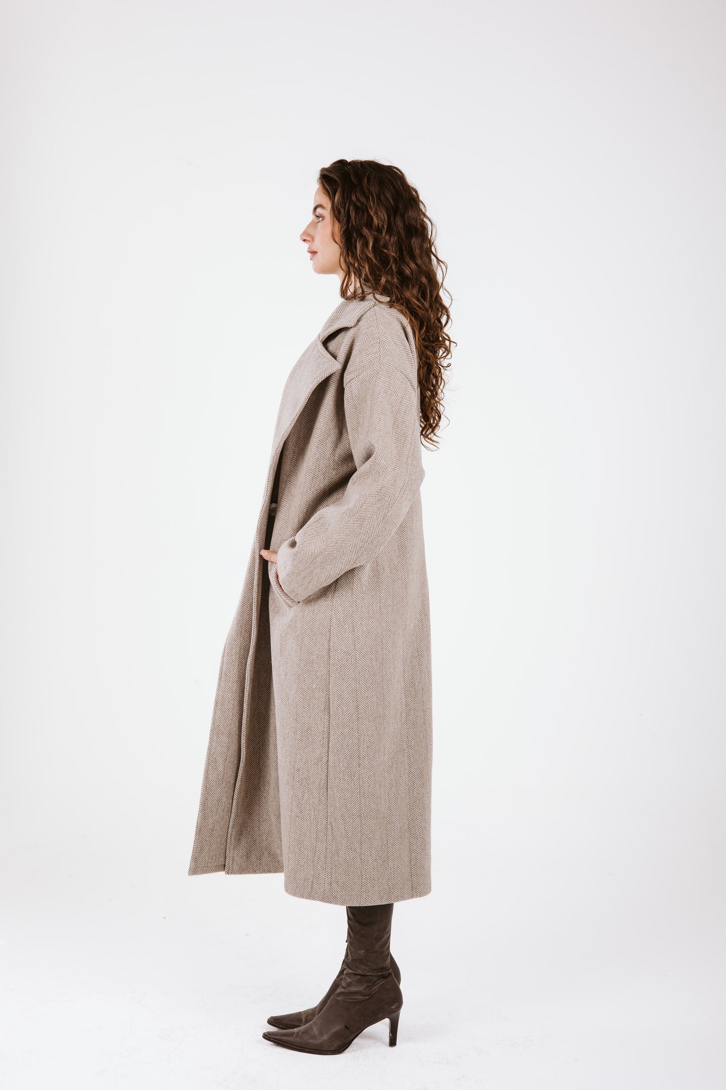 Long Time Coat - Brown Stripes