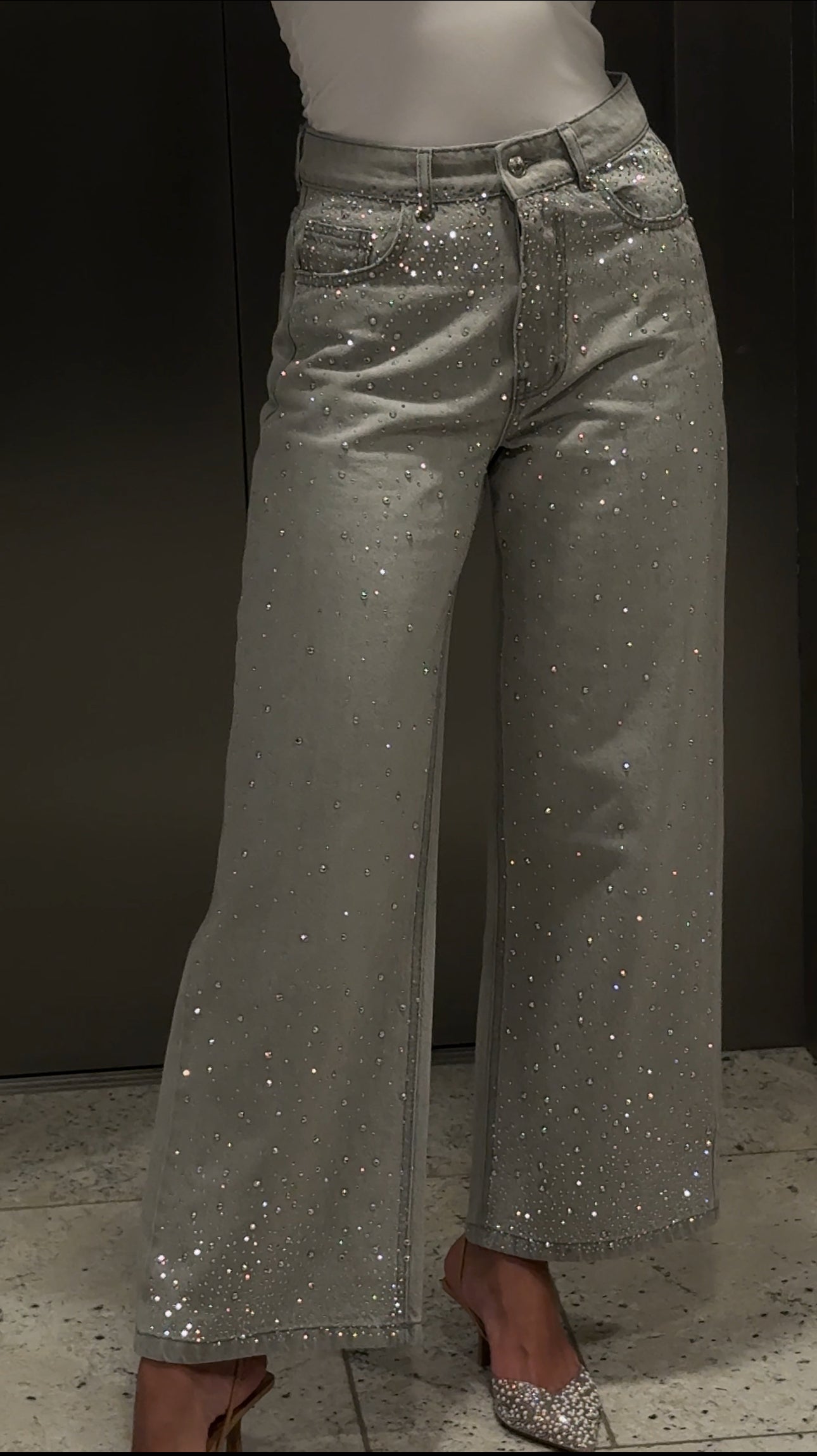 Current Obsession Denim Pants in Grey