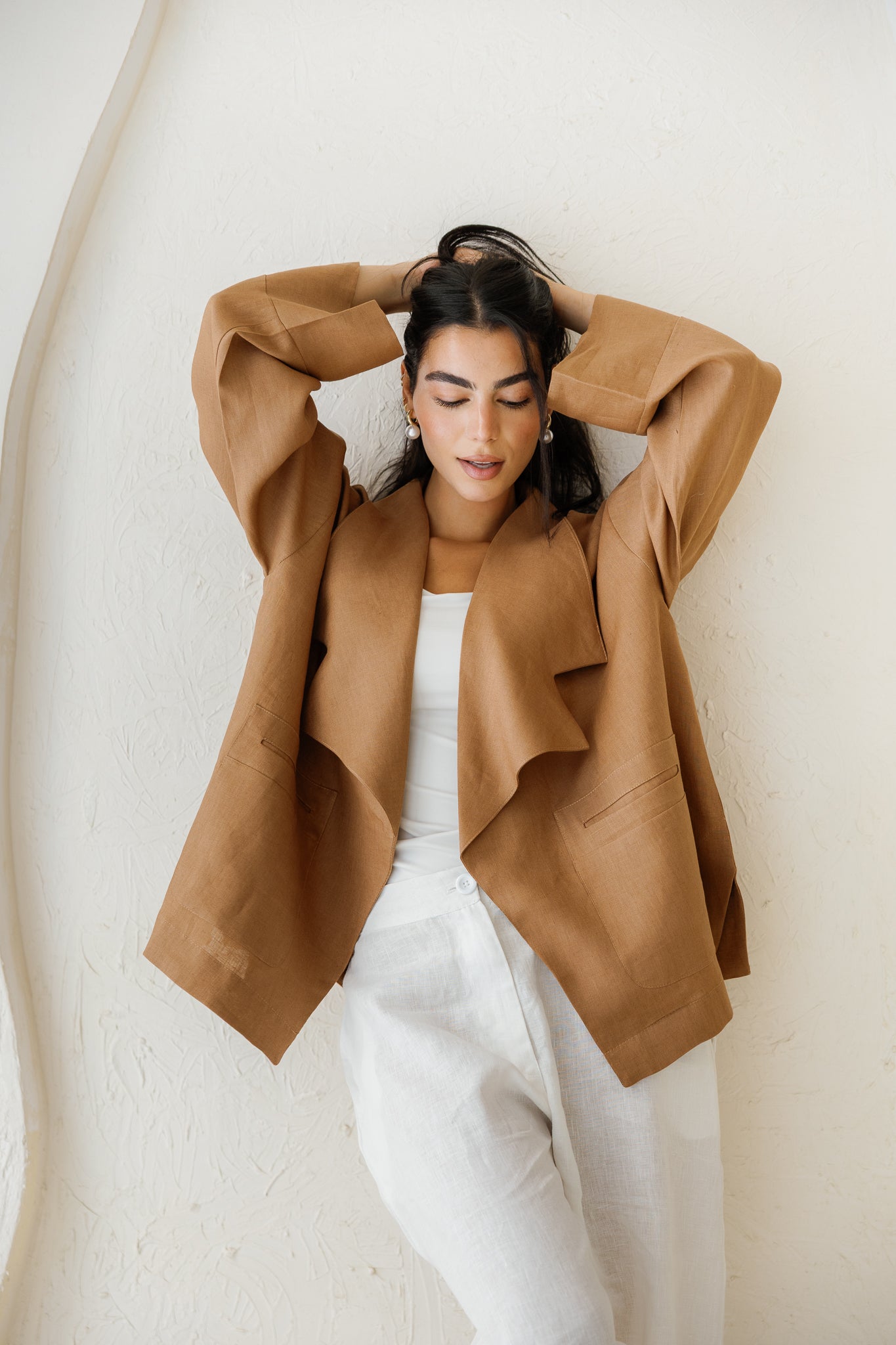 Full of Sunshine Linen Cardigan - Mocha