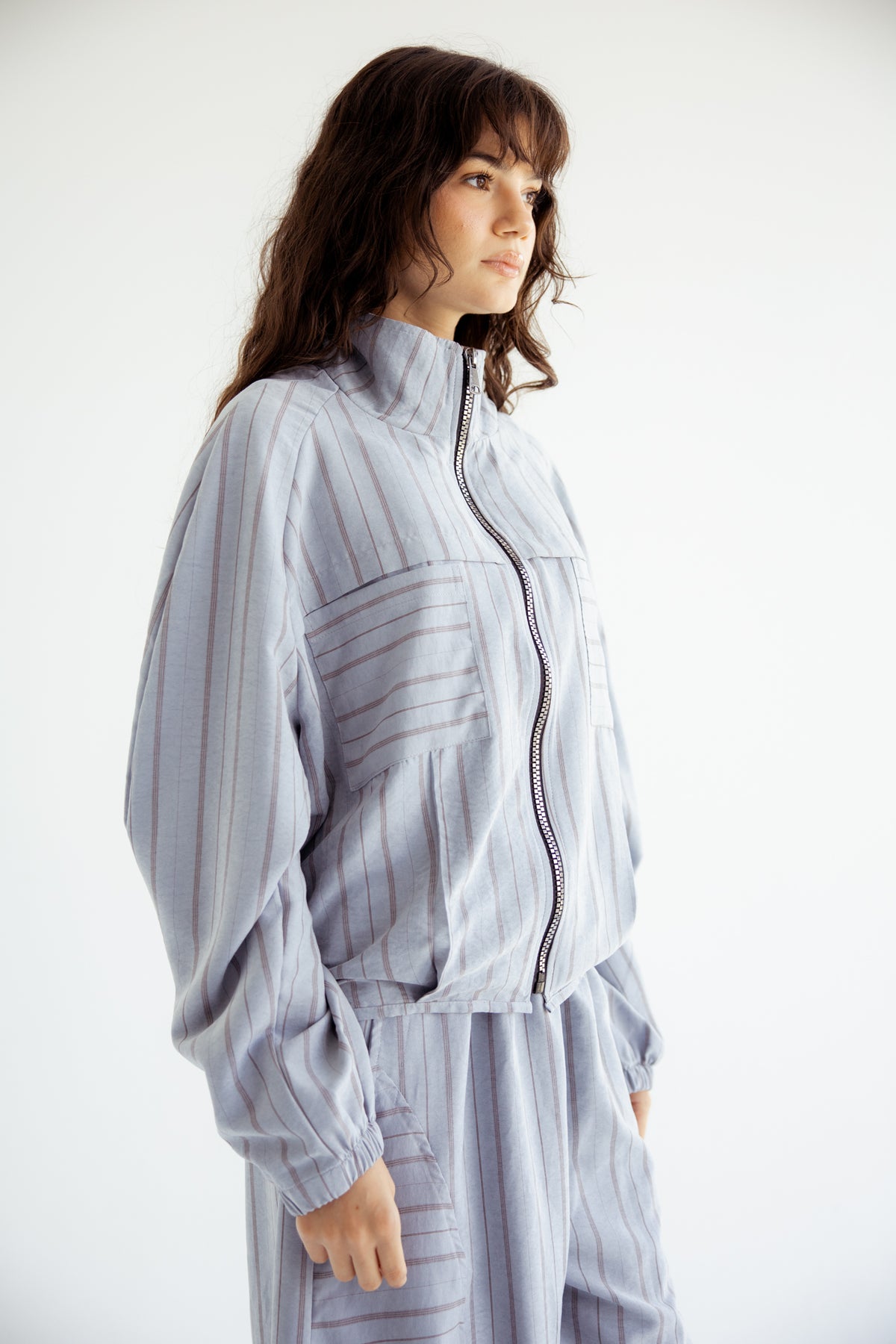 Now or Never Striped Set - BabyBlue