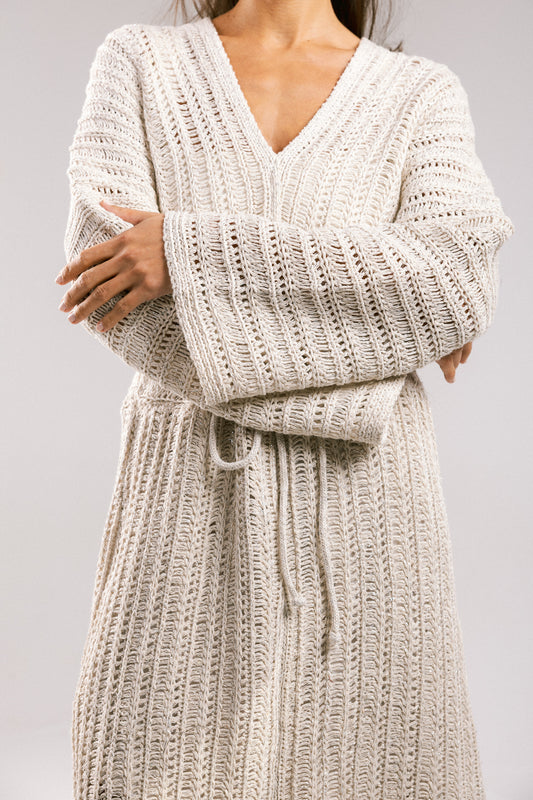 Sunbeam Crochet Coverup Dress - Off-White