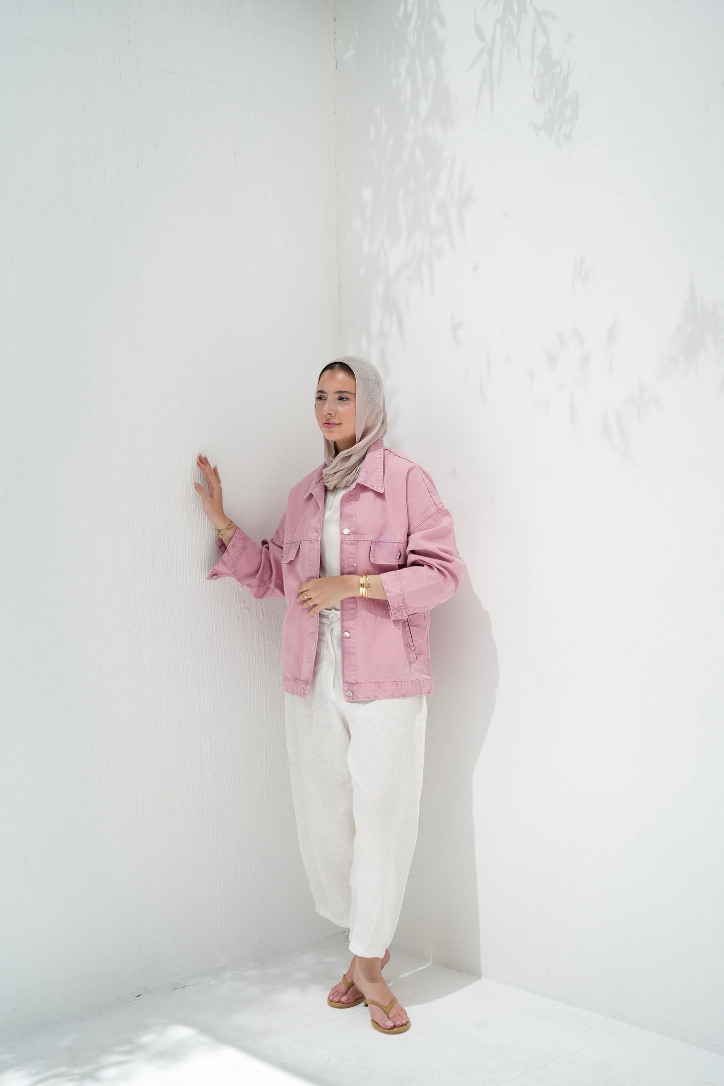 You’re A Gem Denim Jacket in Pink