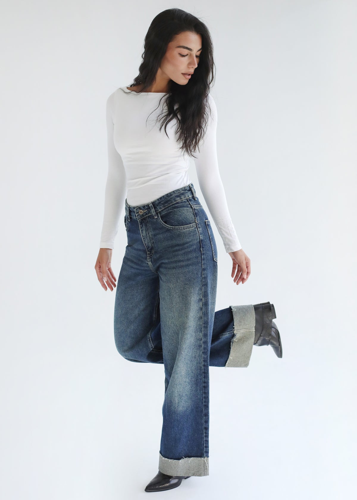 Lucky in Love Denim Pants - Blue